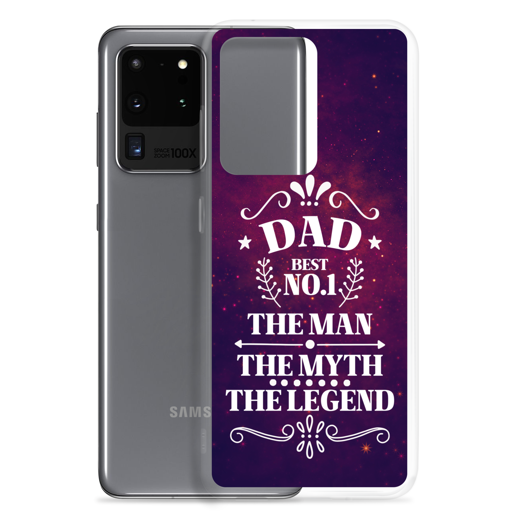 Dad Best Number 1 The Man The Myth The Legend Clear Case for Samsung®