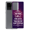 Dad Best Number 1 The Man The Myth The Legend Clear Case for Samsung®