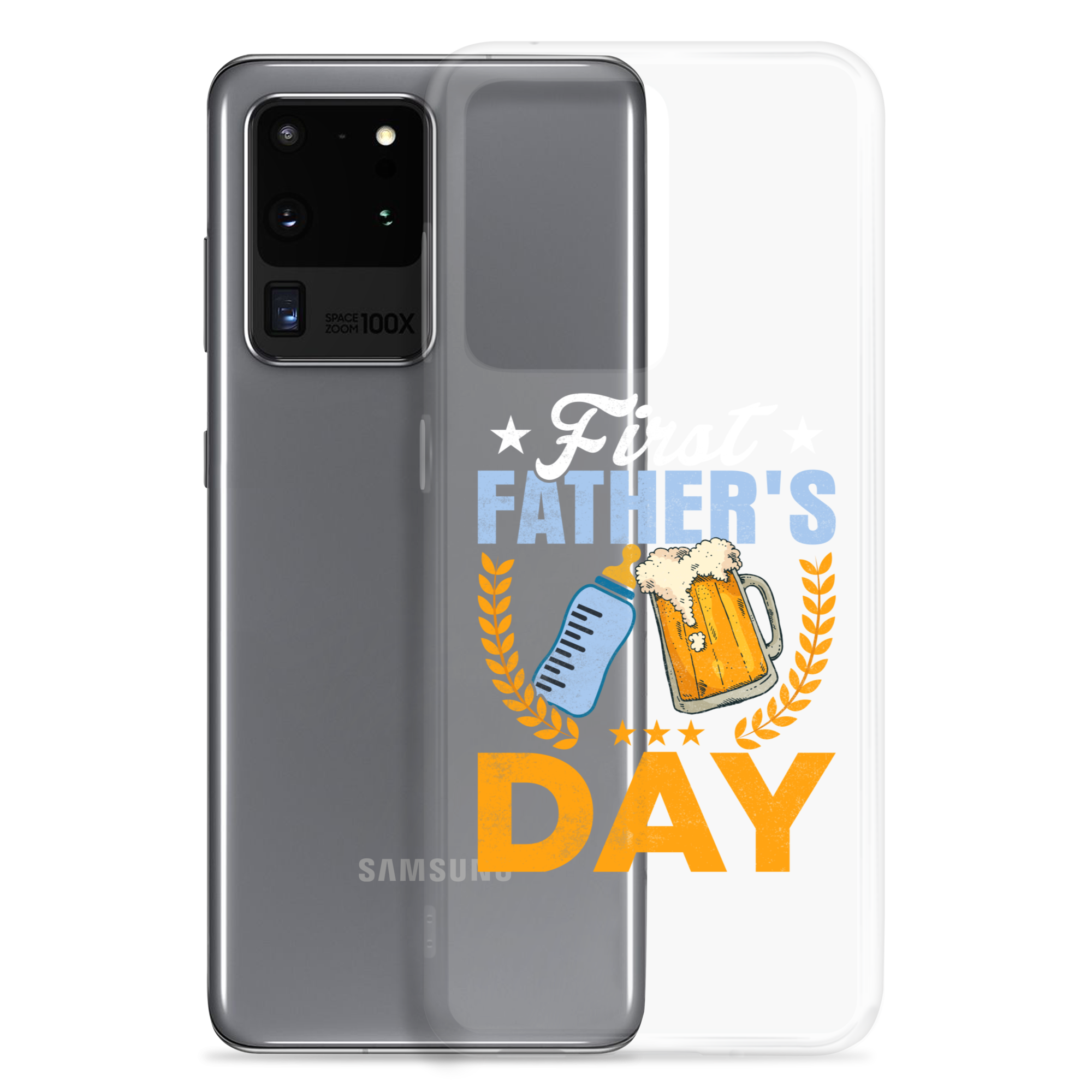 First Father's Day Clear Case for Samsung®