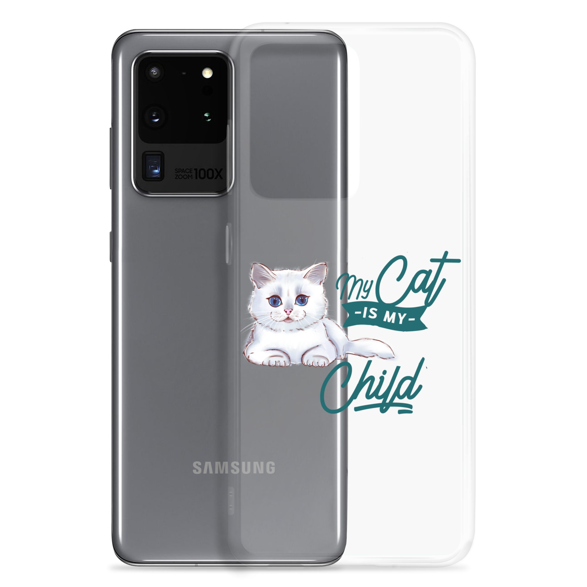 My Cat Is My Child Clear Case for Samsung®