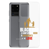 Black Dad A Son's First Hero A Daughter's First Love Clear Case for Samsung®