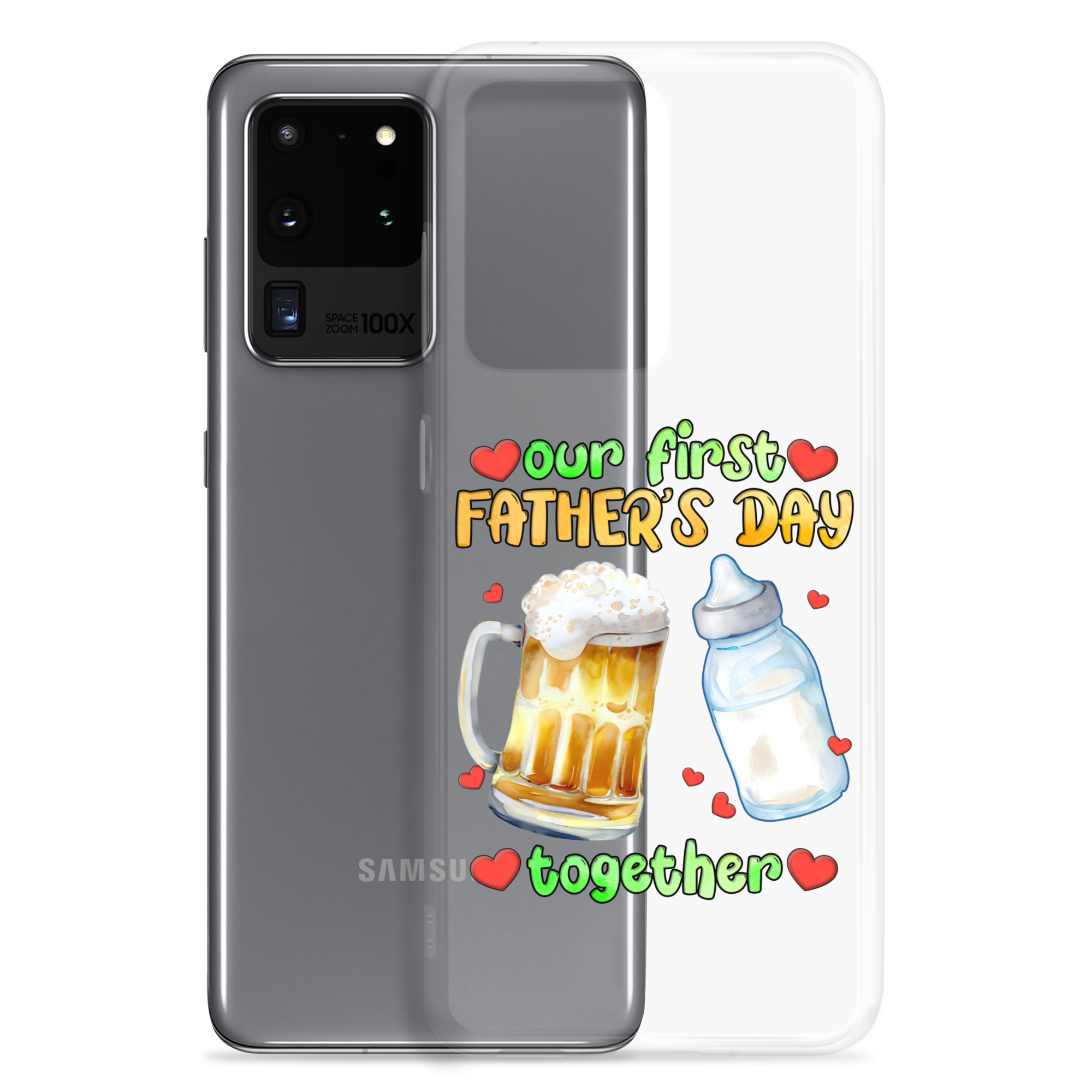 Our First Father's Day Together Clear Case for Samsung®