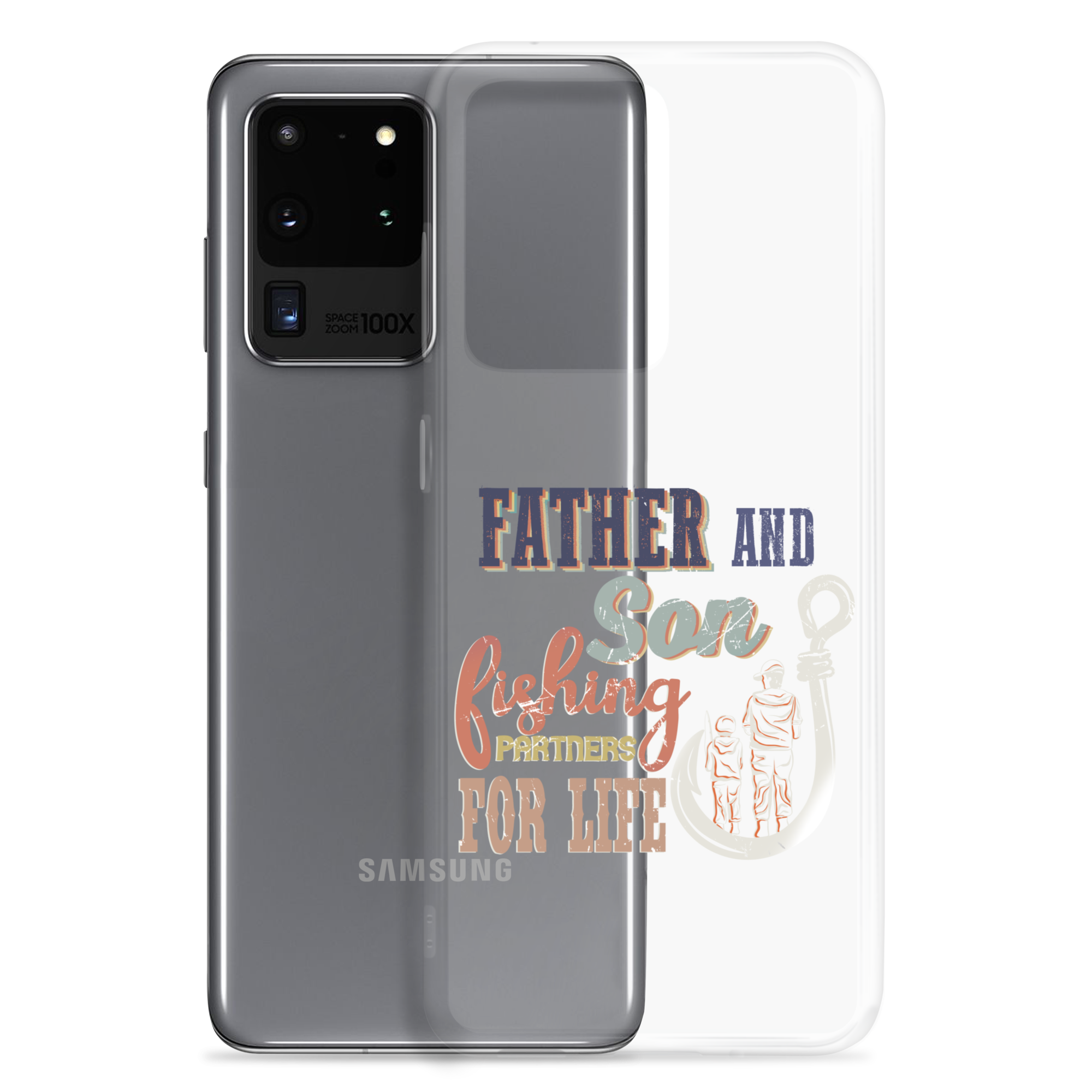 Father And Son Fishing Partners For Life Clear Case for Samsung®