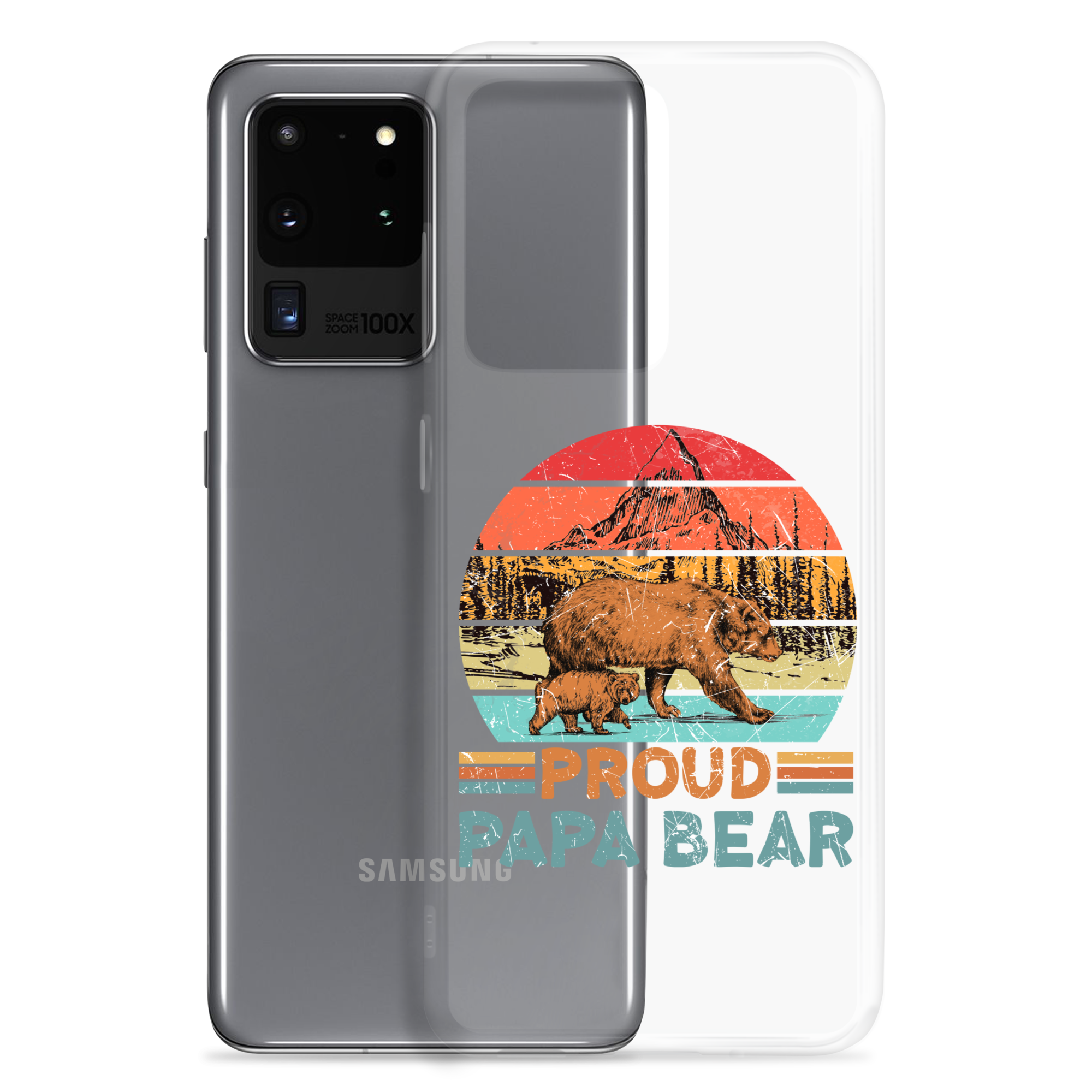 Proud Papa Bear Clear Case for Samsung®