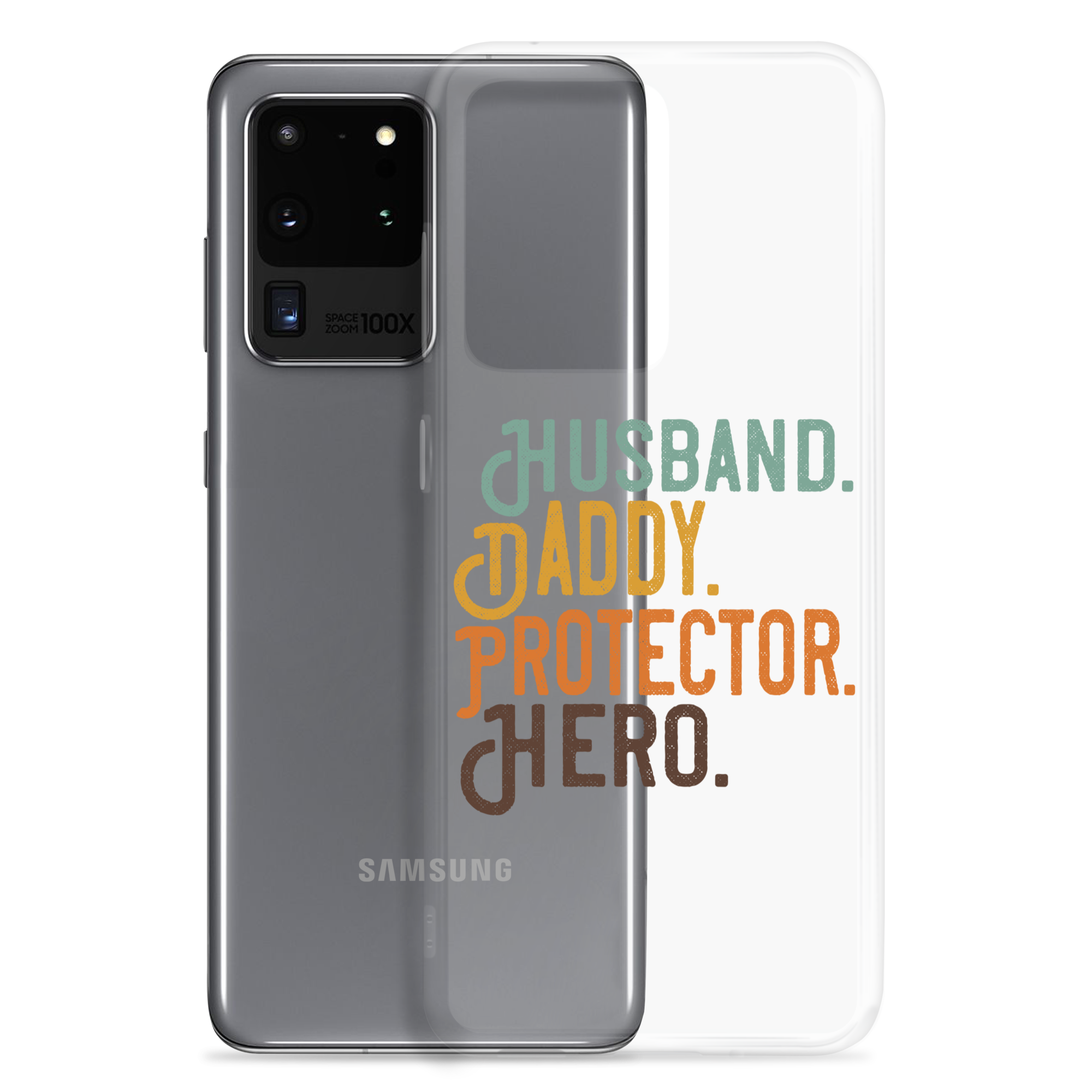 Husband. Daddy. Protector. Hero Clear Case for Samsung®