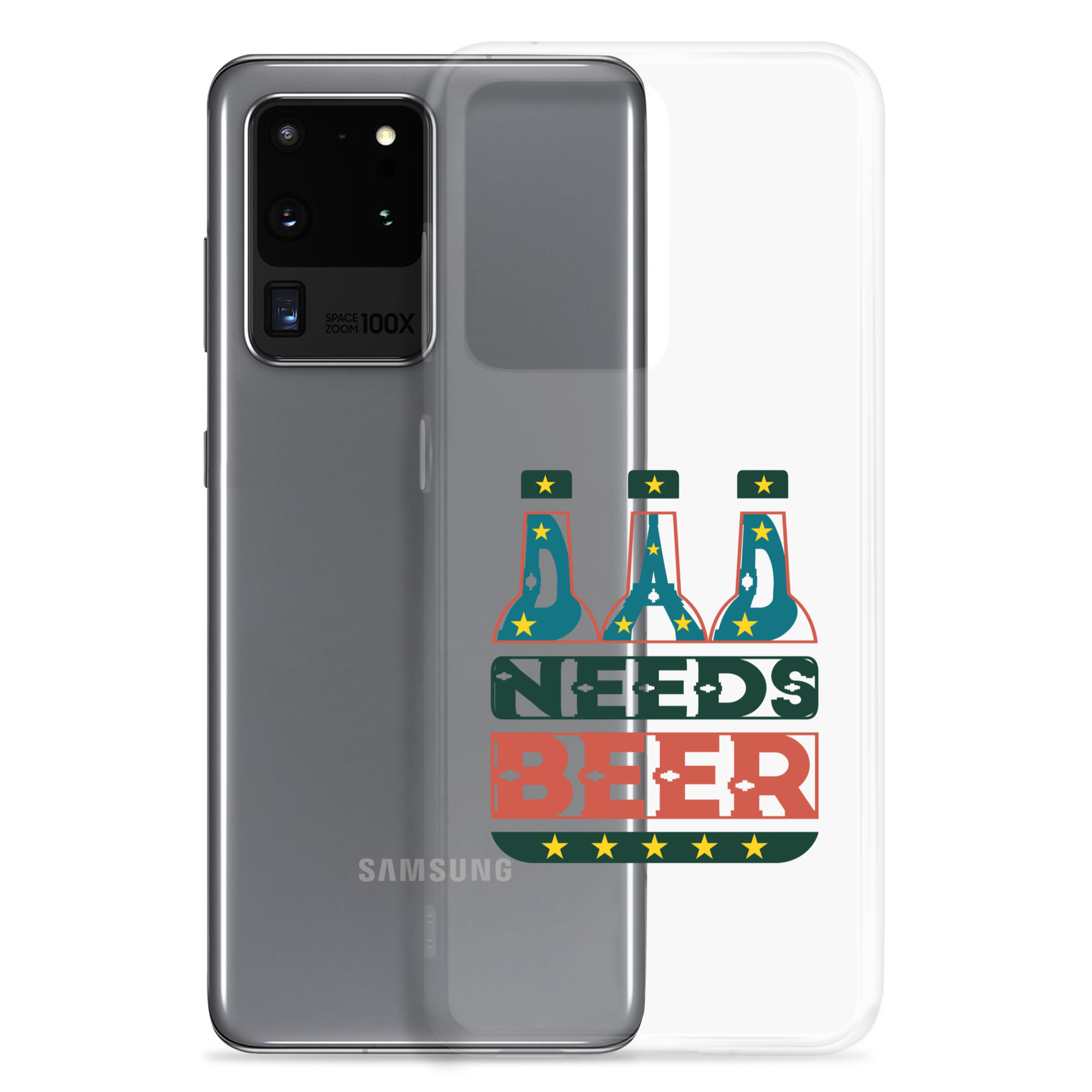 Dad Needs Beer Clear Case for Samsung®