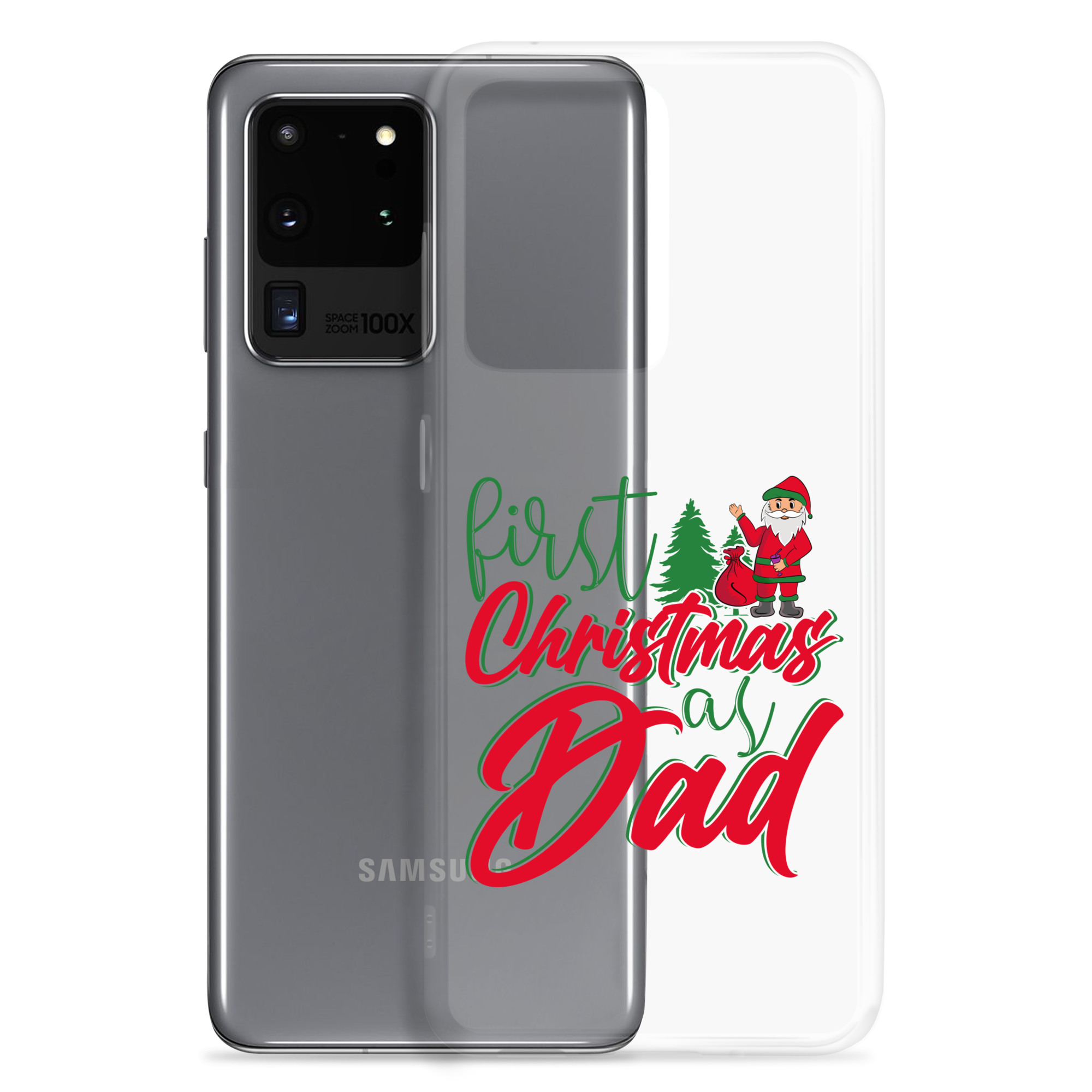 First Christmas As Dad Clear Case for Samsung®