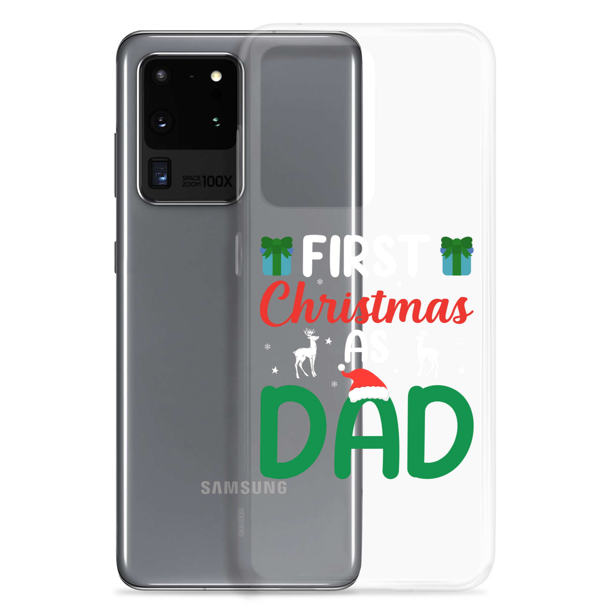 First Christmas As Dad Clear Case for Samsung®