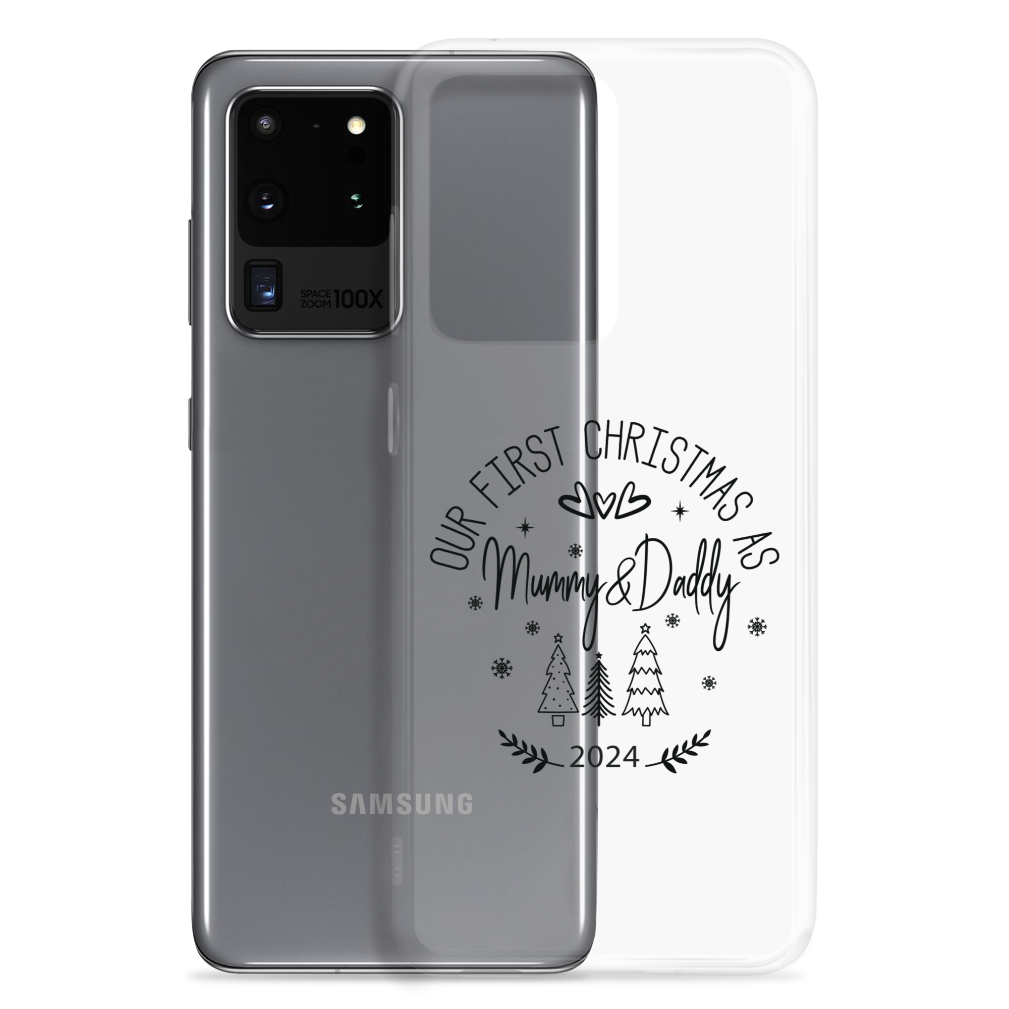 Our First Christmas As Daddy & Mummy 2024 Clear Case for Samsung®