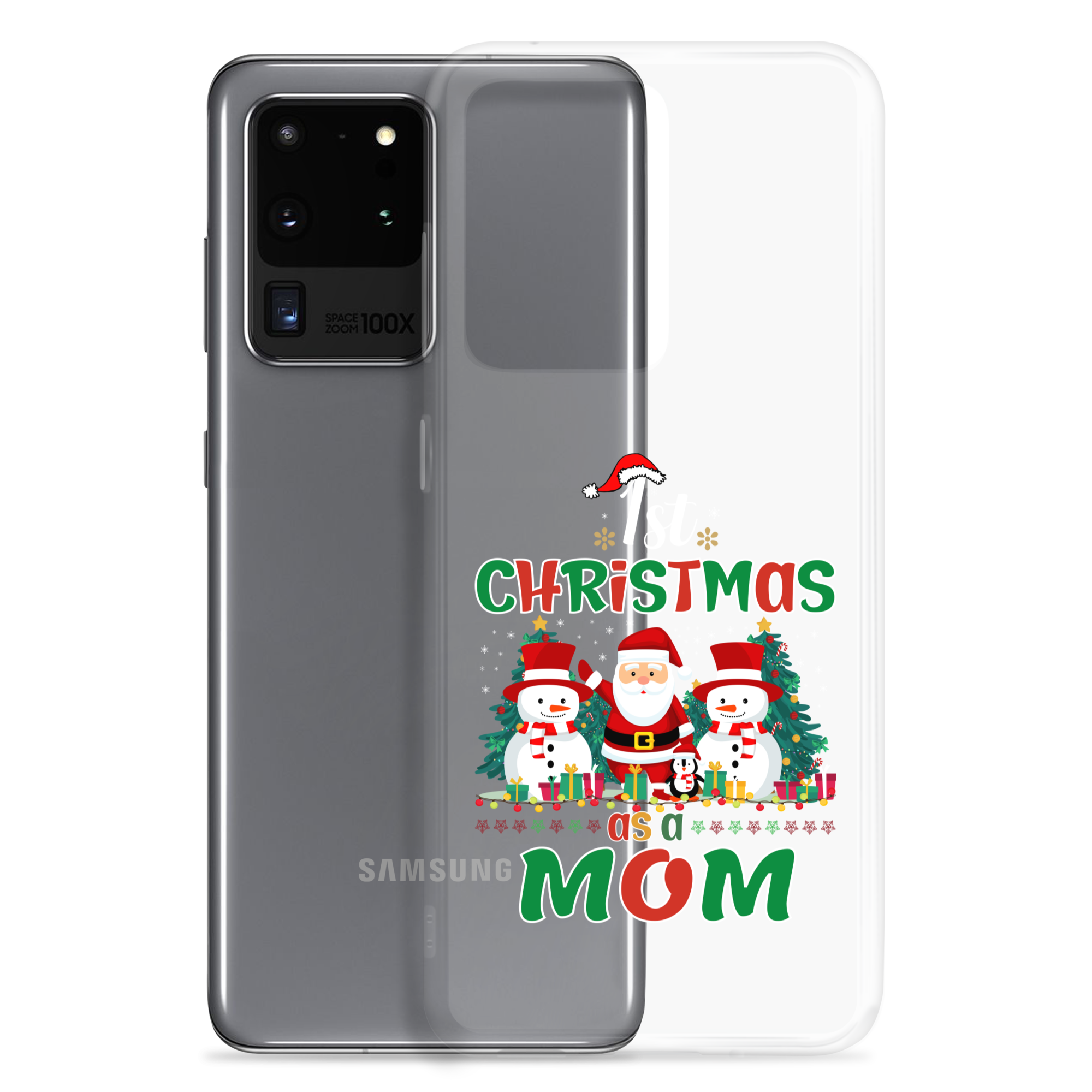 1st Christmas As A Mom Clear Case for Samsung®