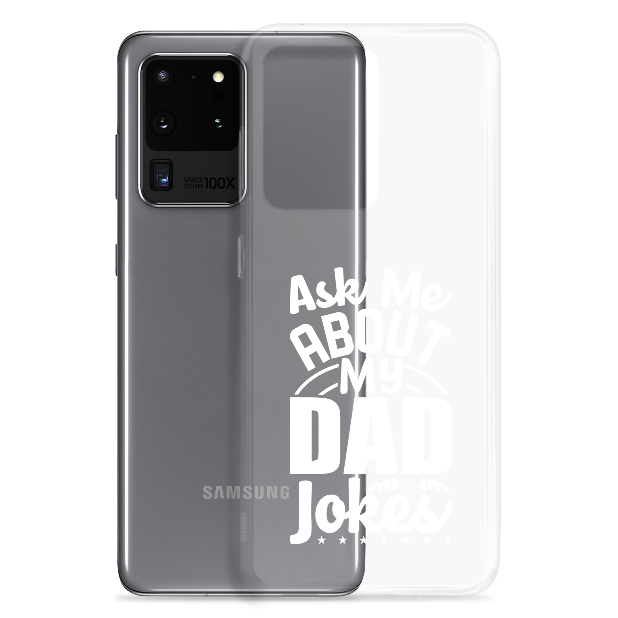 Ask Me About My Dad Jokes Clear Case for Samsung®