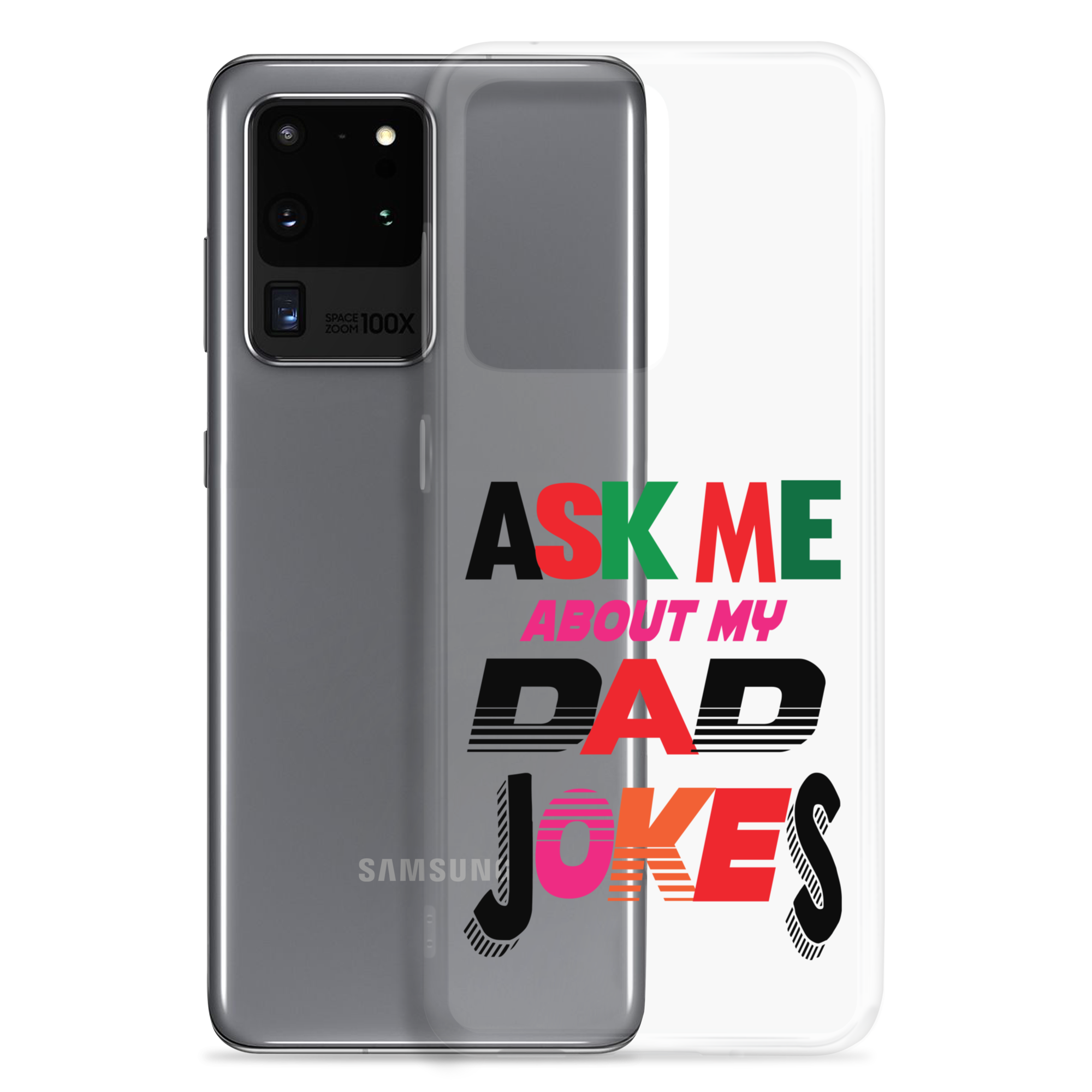 Ask Me About My Dad Jokes Clear Case for Samsung®