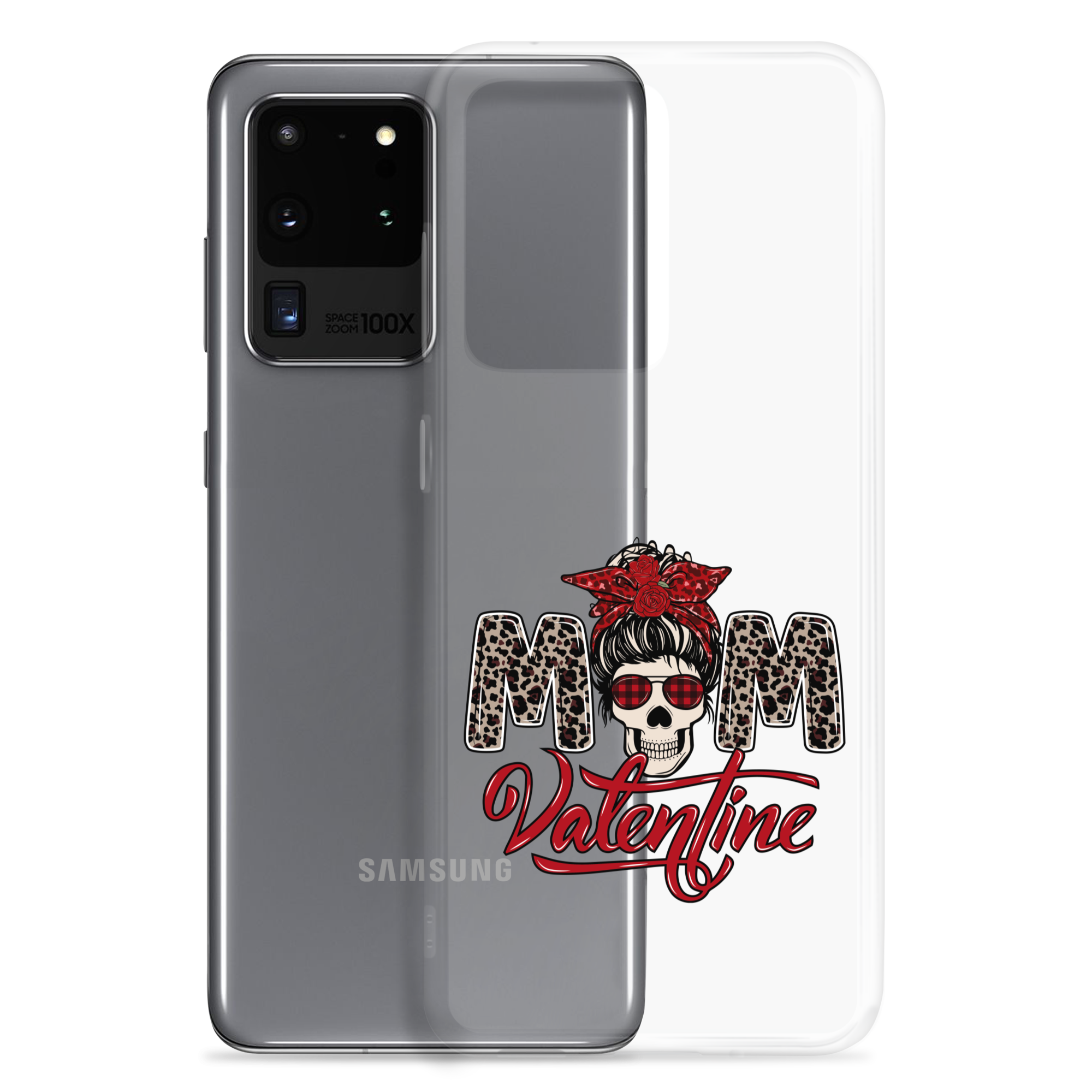 Skull Mom Valentine Clear Case for Samsung®