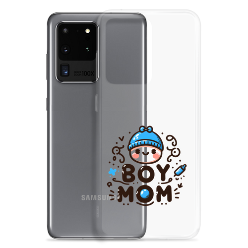 Boy Mom Clip Art2 Clear Case for Samsung®