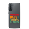 Awesome Dads Tattoos Beards Clear Case for Samsung®