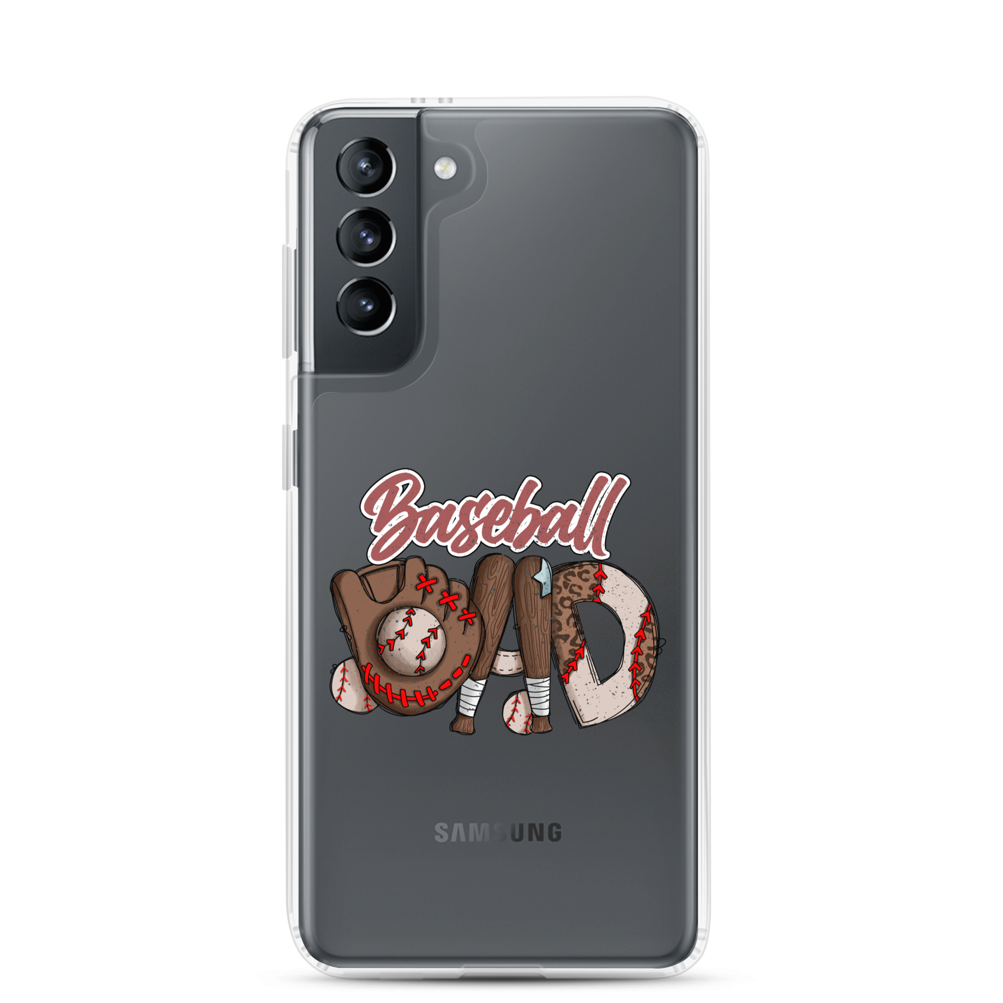 Baseball Dad Clear Case for Samsung®