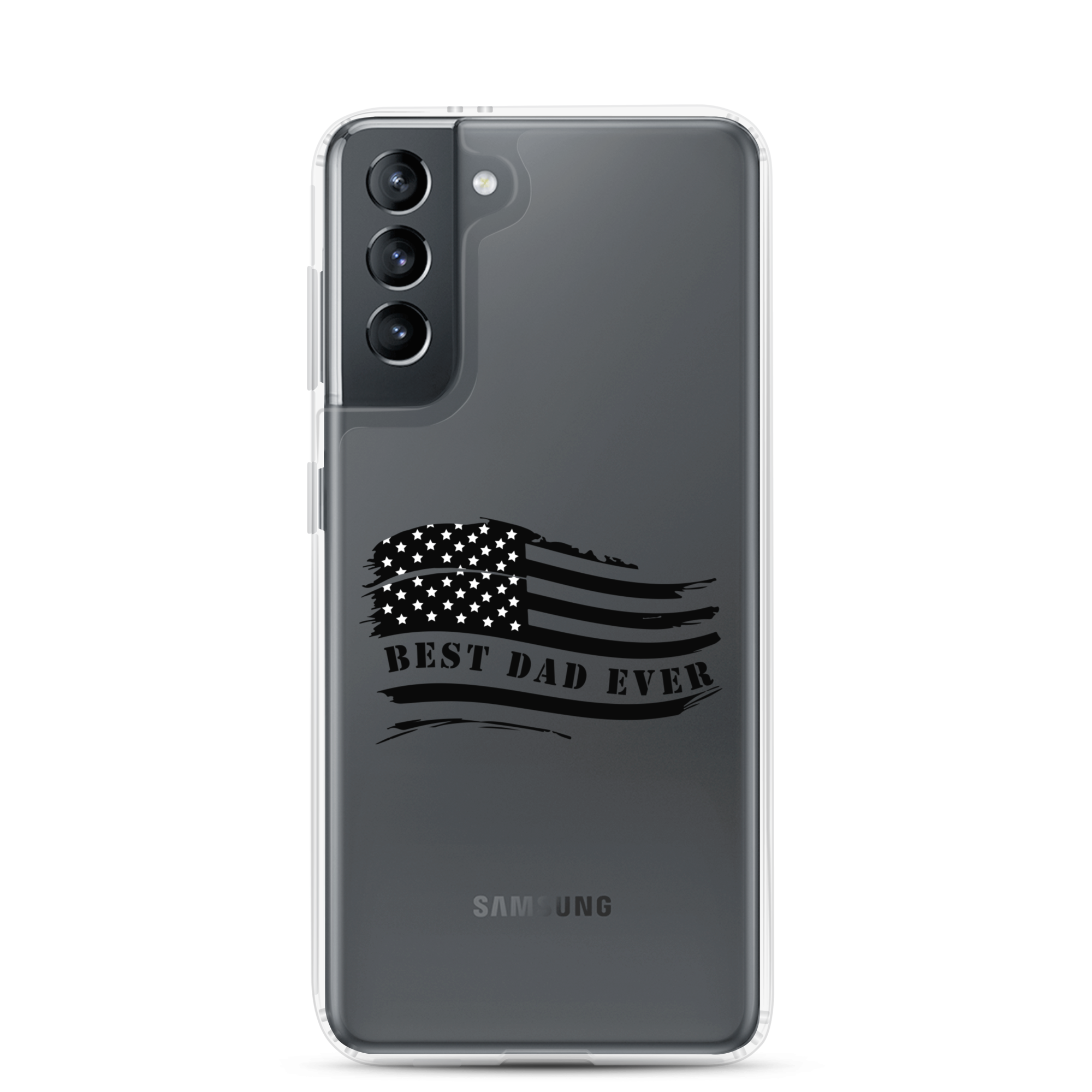 Best Dad Ever American Flag Clear Case for Samsung®