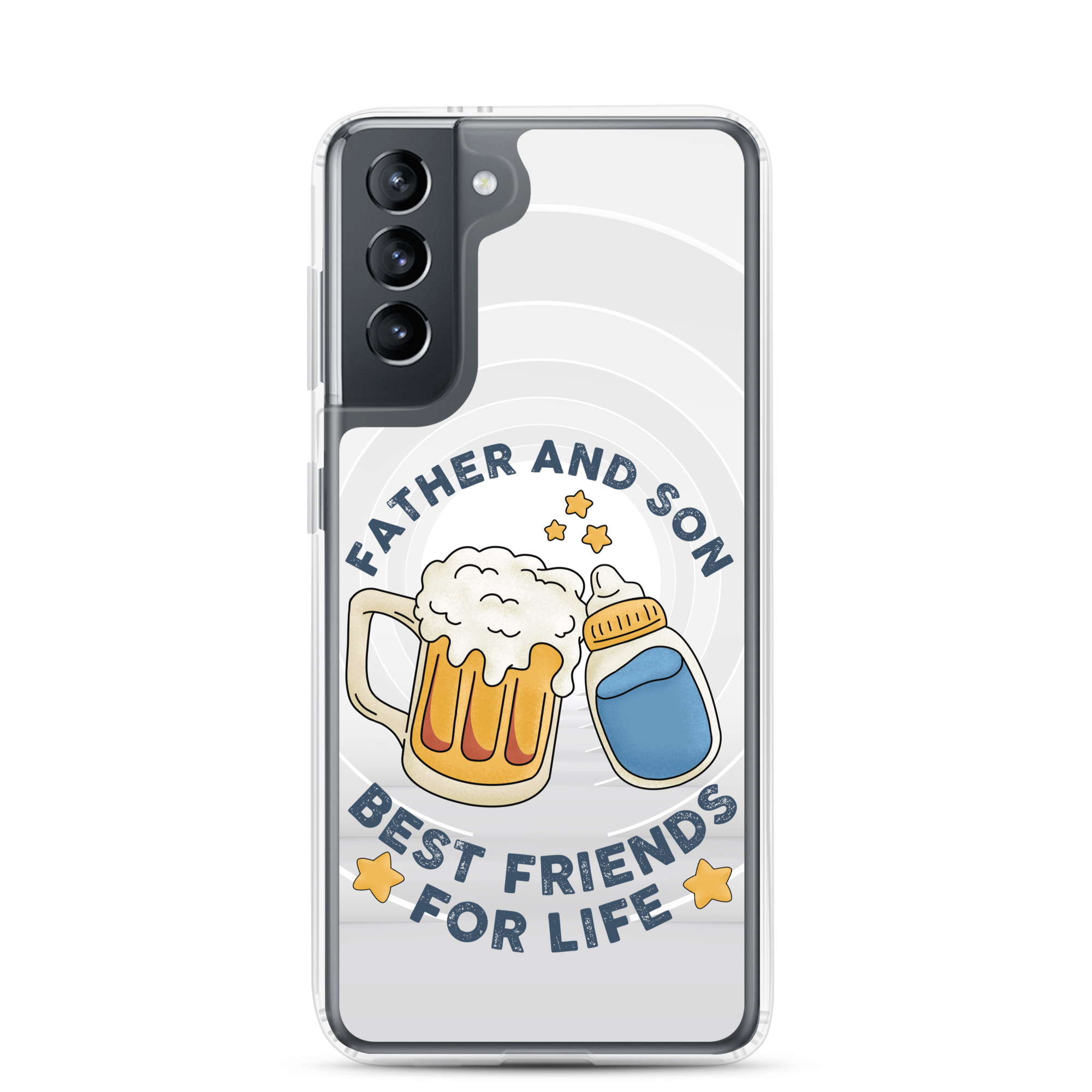 Father And Son Best Friends For Life Clear Case for Samsung®