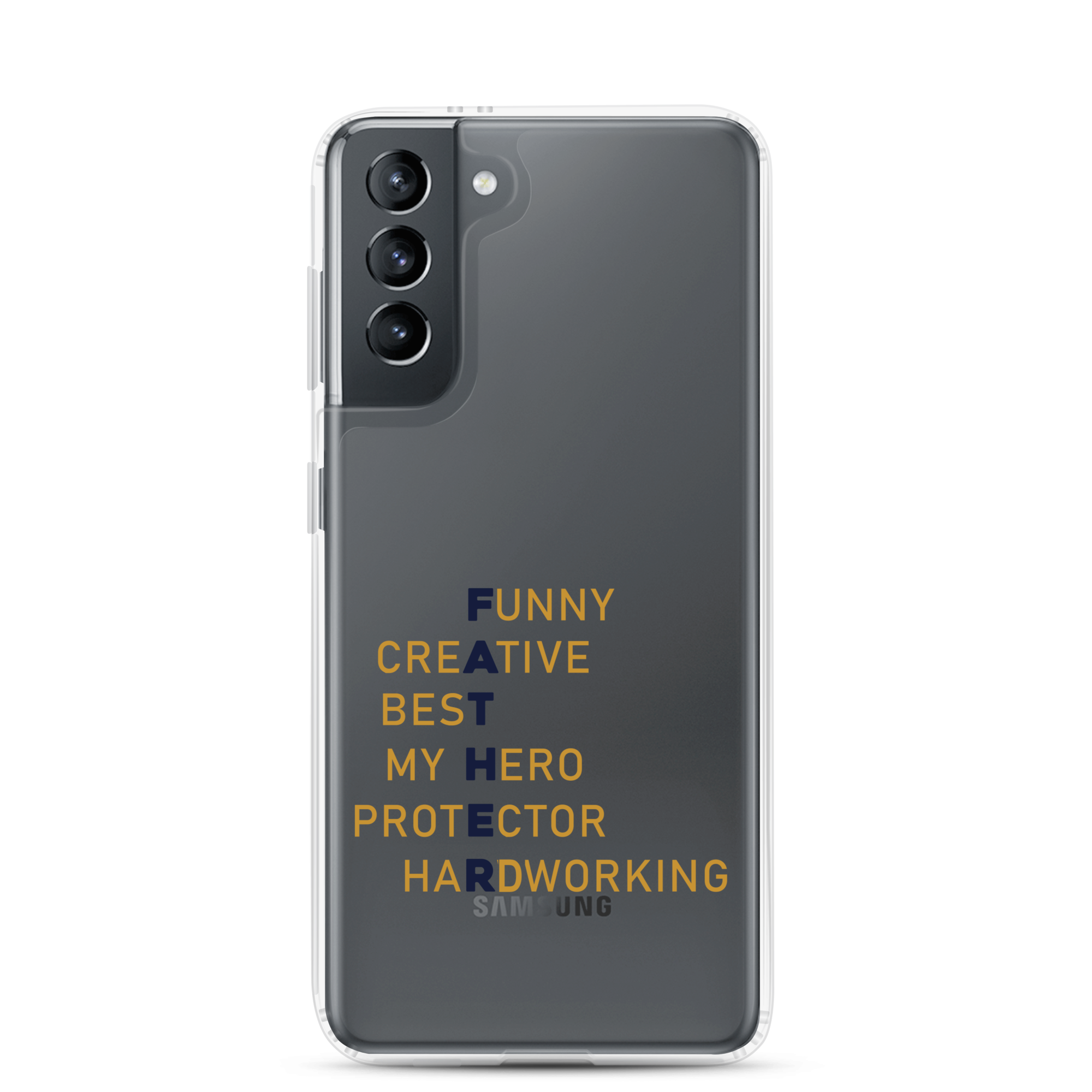 Funny Creative Best My Hero Protector HardWorking Clear Case for Samsung®