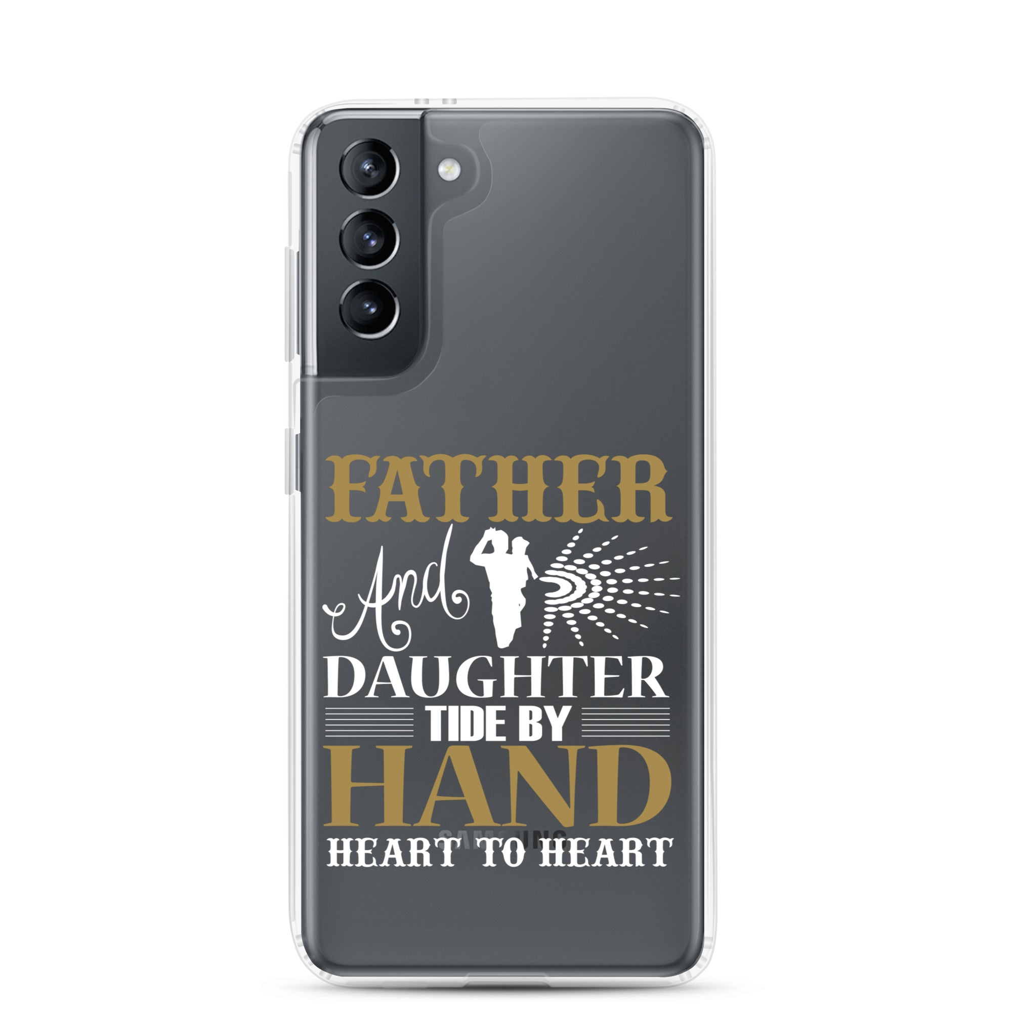 Father And Daughter Tide By Hand Heart To Heart Clear Case for Samsung®