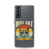 Best Cat Dad Ever Clear Case for Samsung®