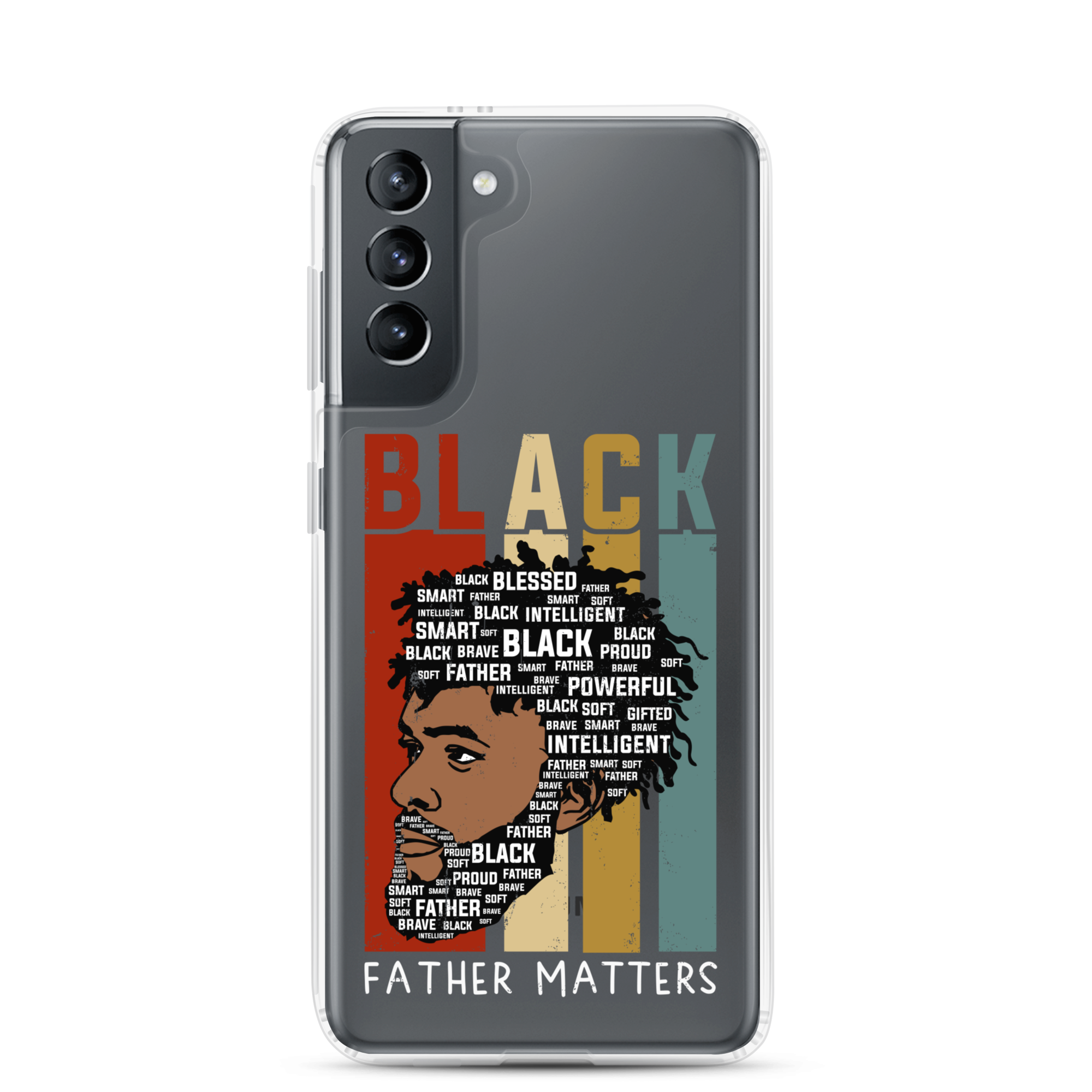 Black Father Matters Clear Case for Samsung®