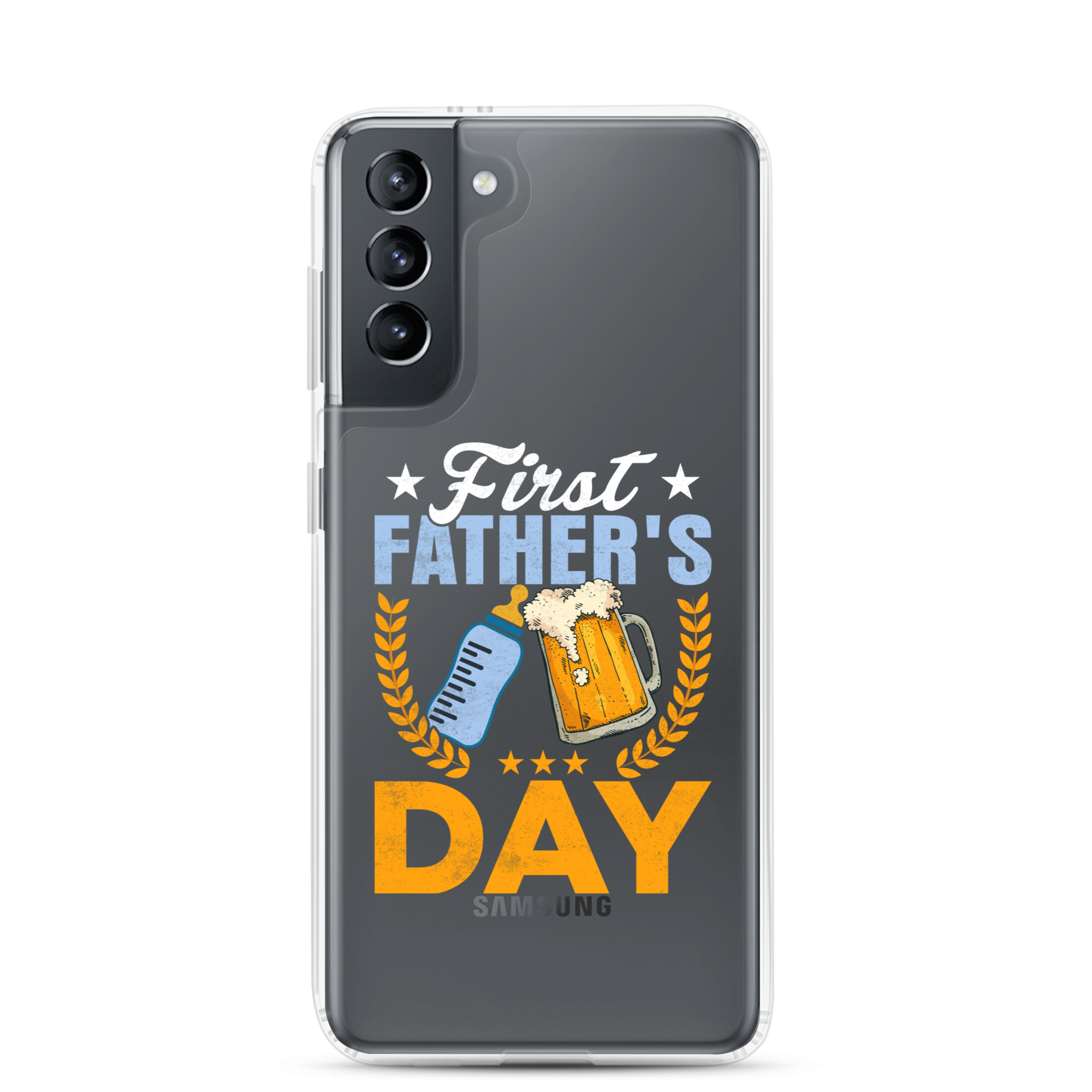 First Father's Day Clear Case for Samsung®