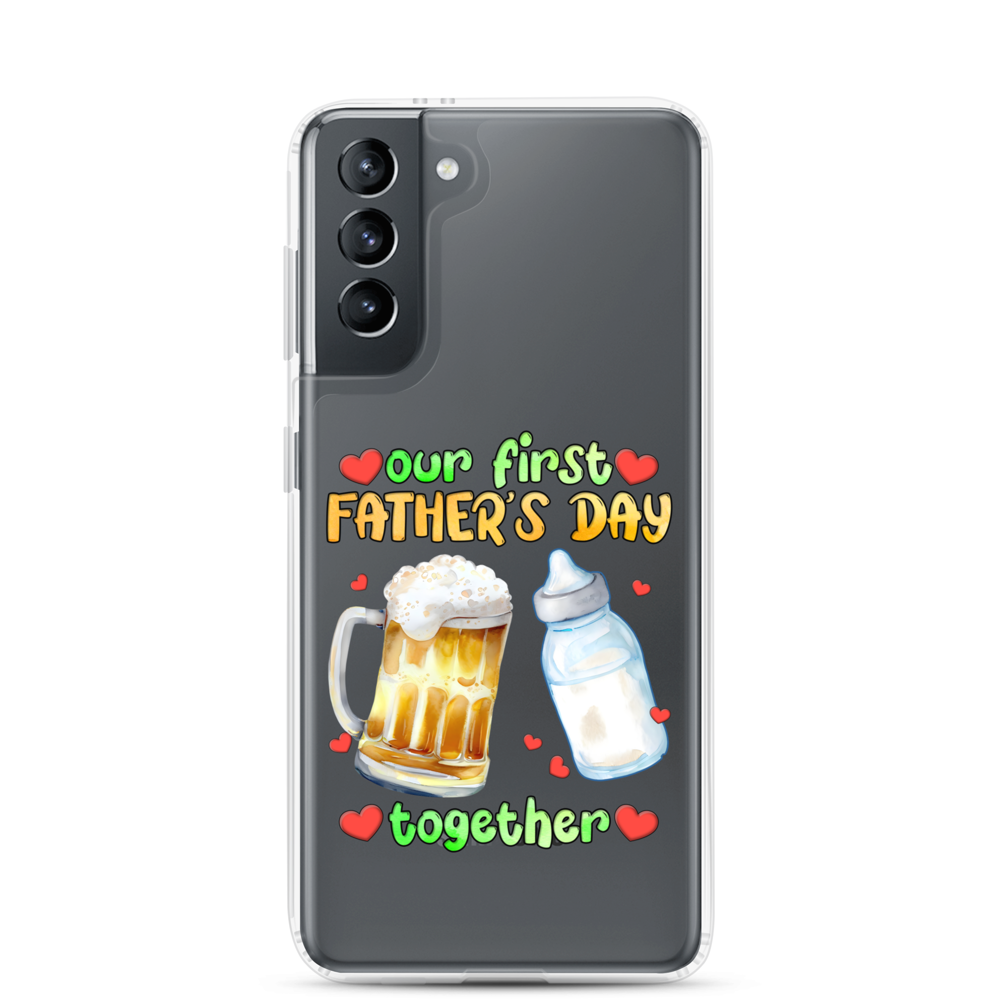 Our First Father's Day Together Clear Case for Samsung®