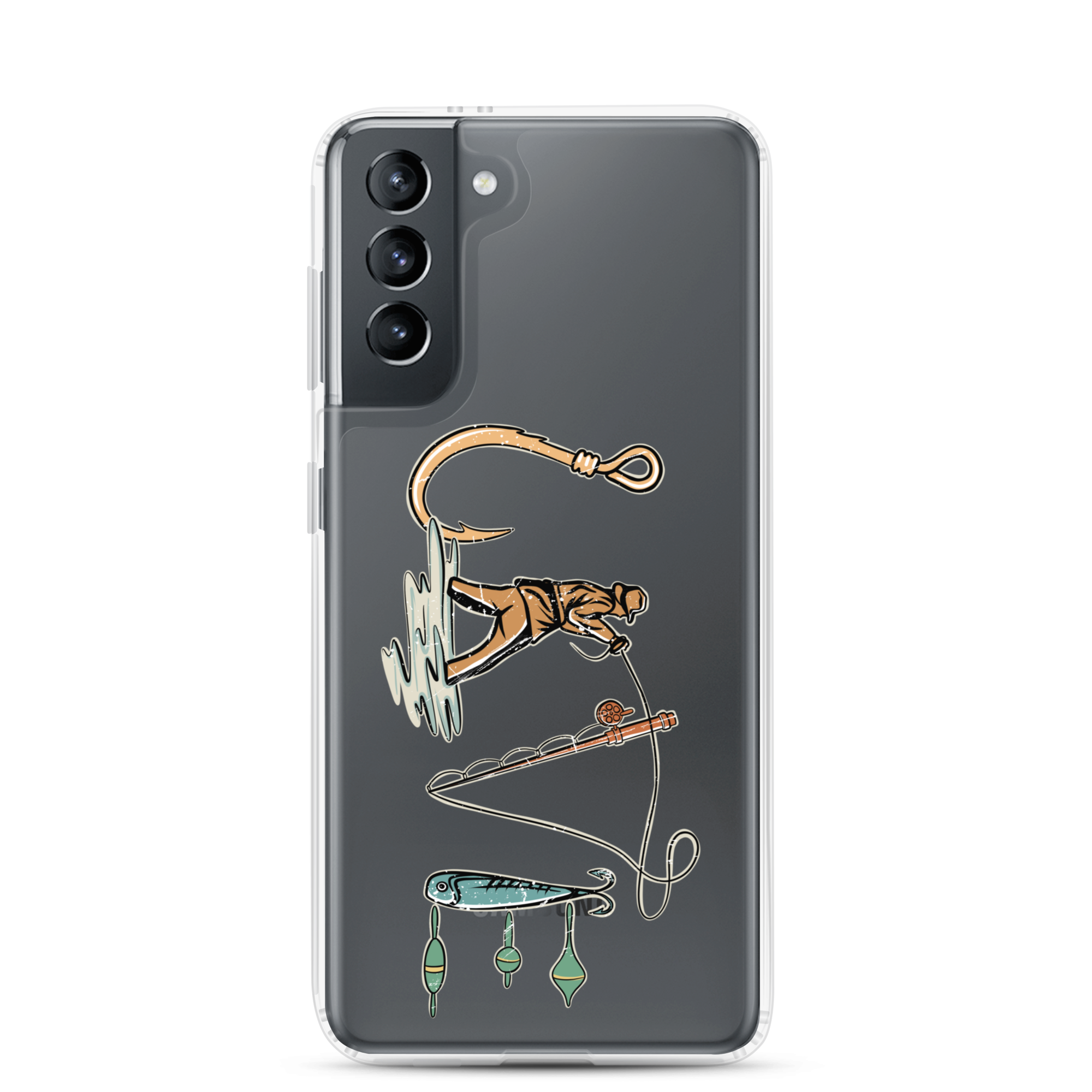 I Love Fishing Clear Case for Samsung®