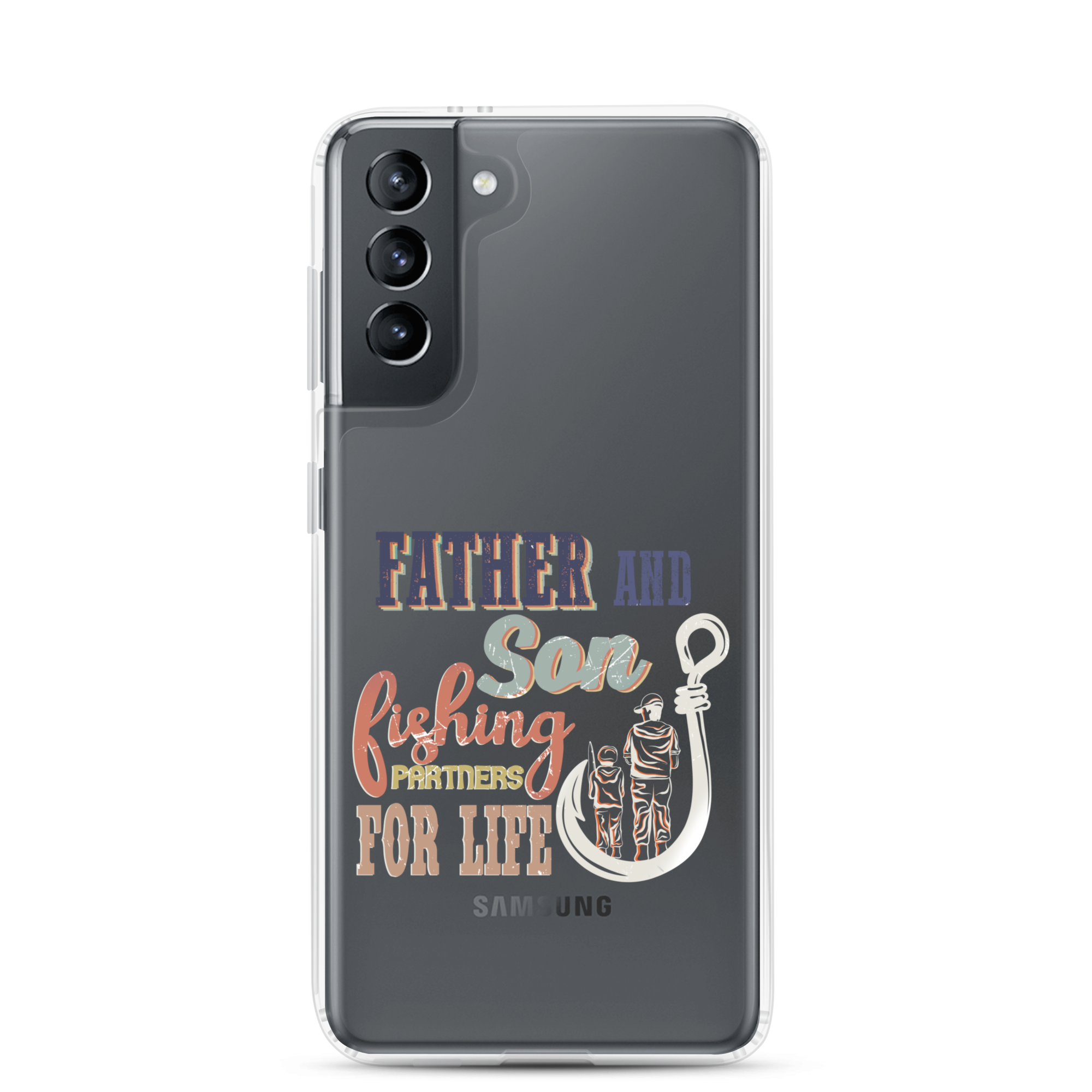 Father And Son Fishing Partners For Life Clear Case for Samsung®