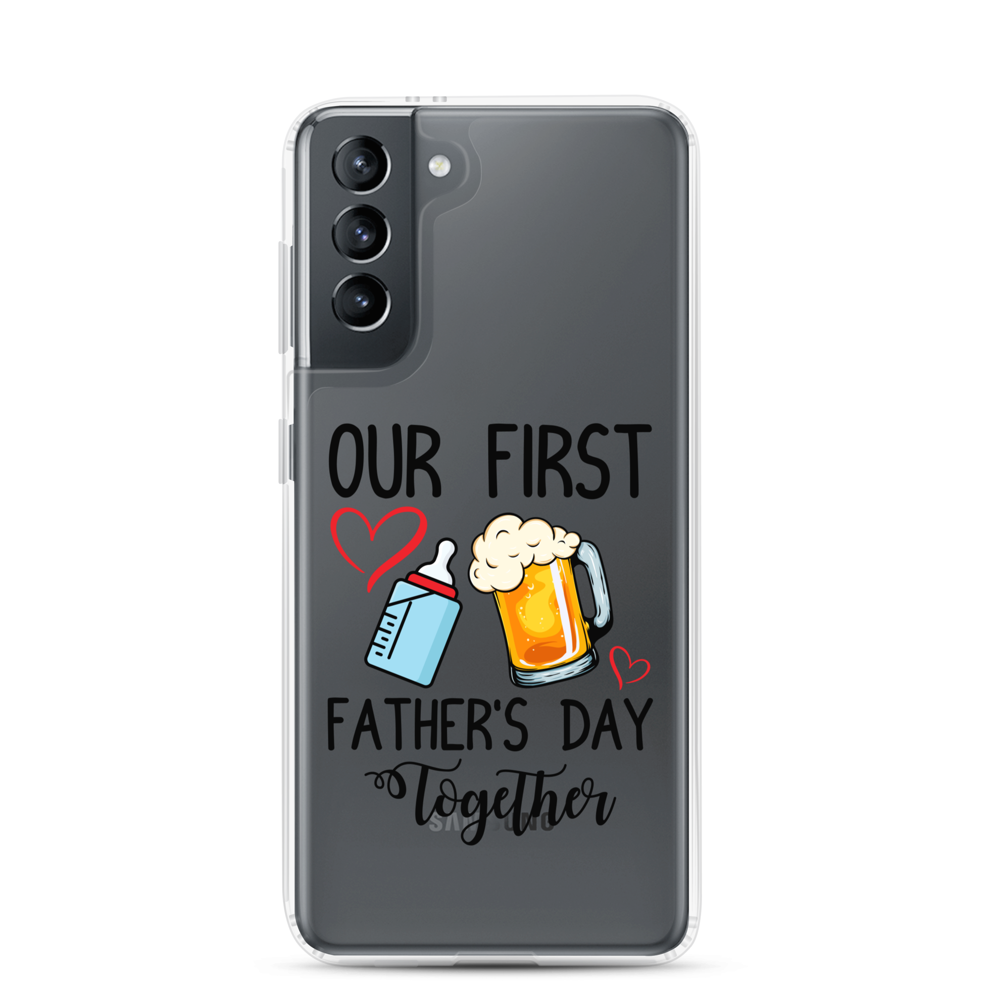 Our First Father's Day Together Clear Case for Samsung®