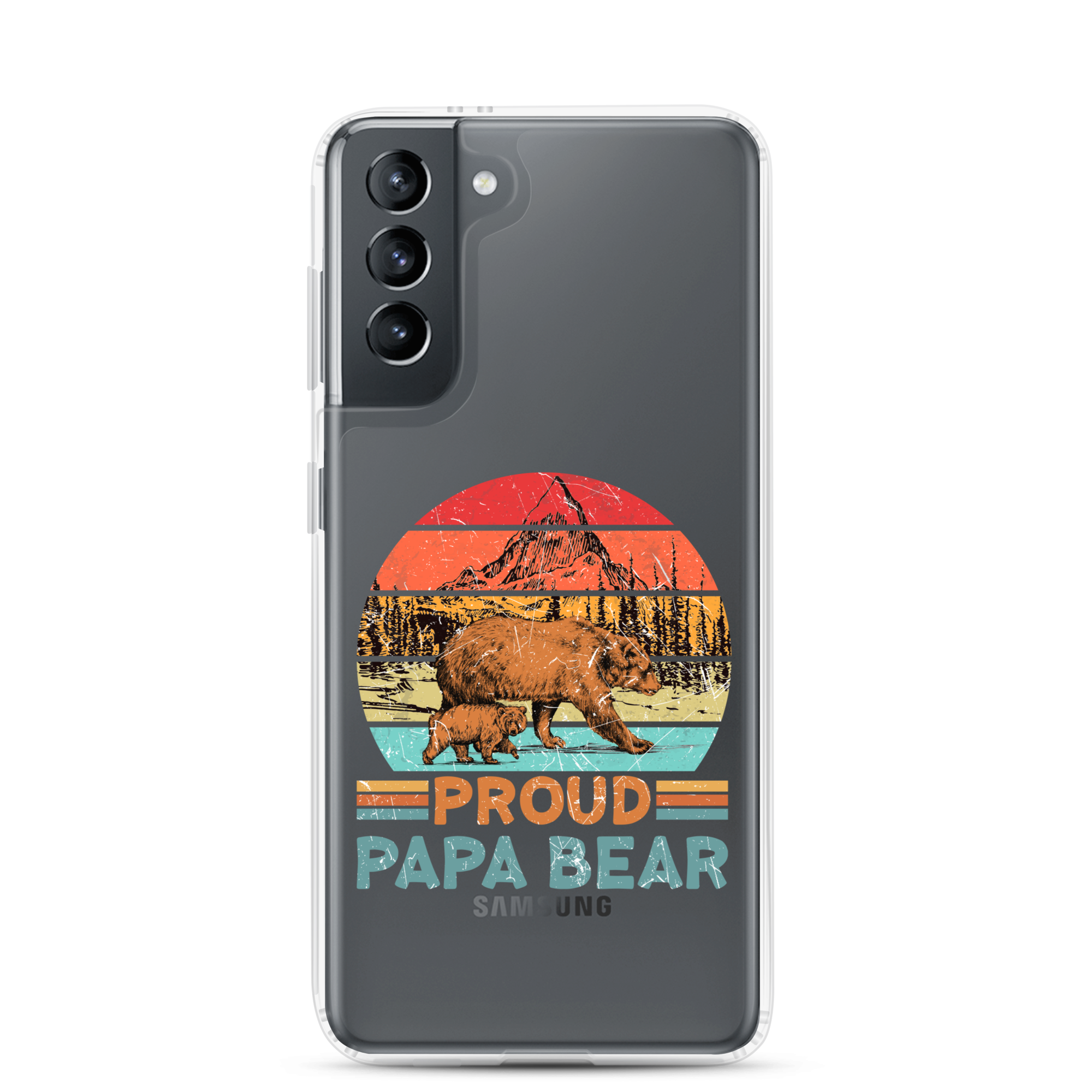 Proud Papa Bear Clear Case for Samsung®