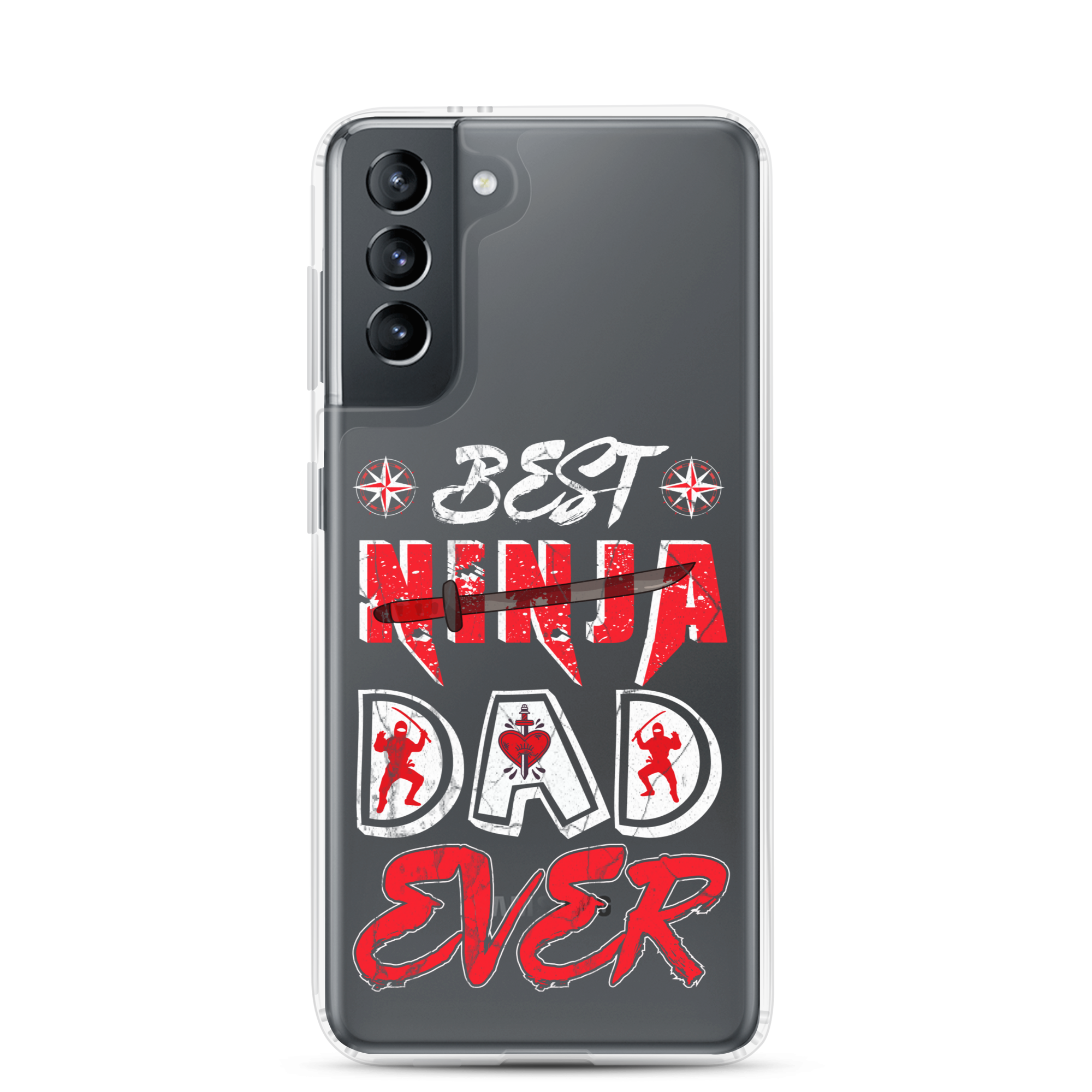 Best Ninja Dad Ever Clear Case for Samsung®