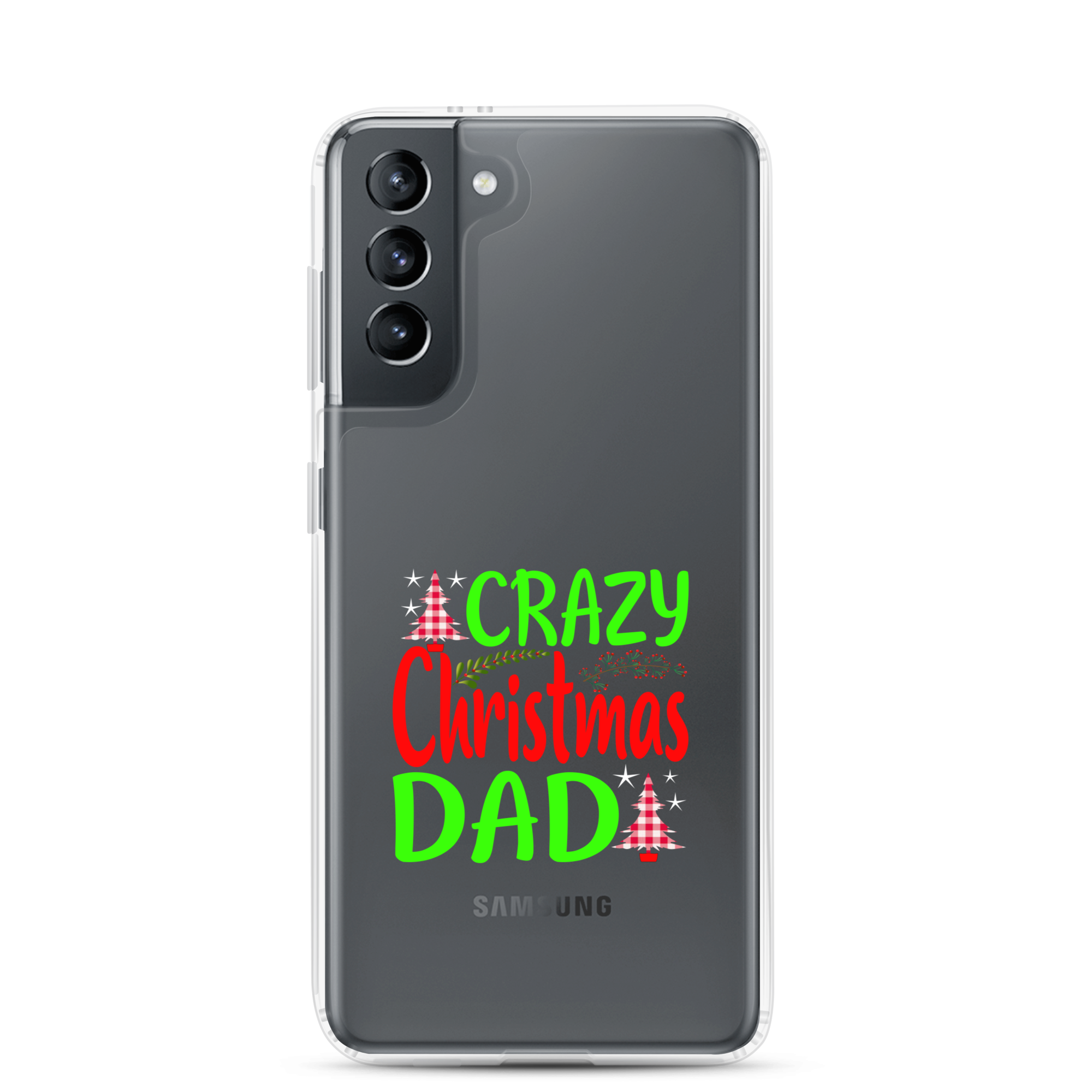 Crazy Christmas Dad Clear Case for Samsung®