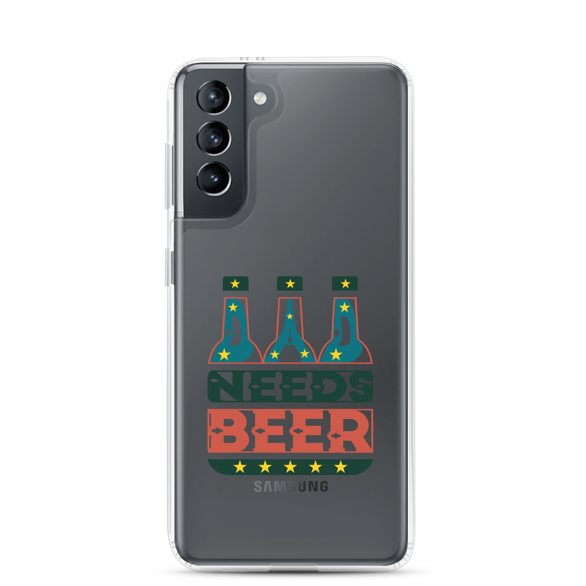 Dad Needs Beer Clear Case for Samsung®