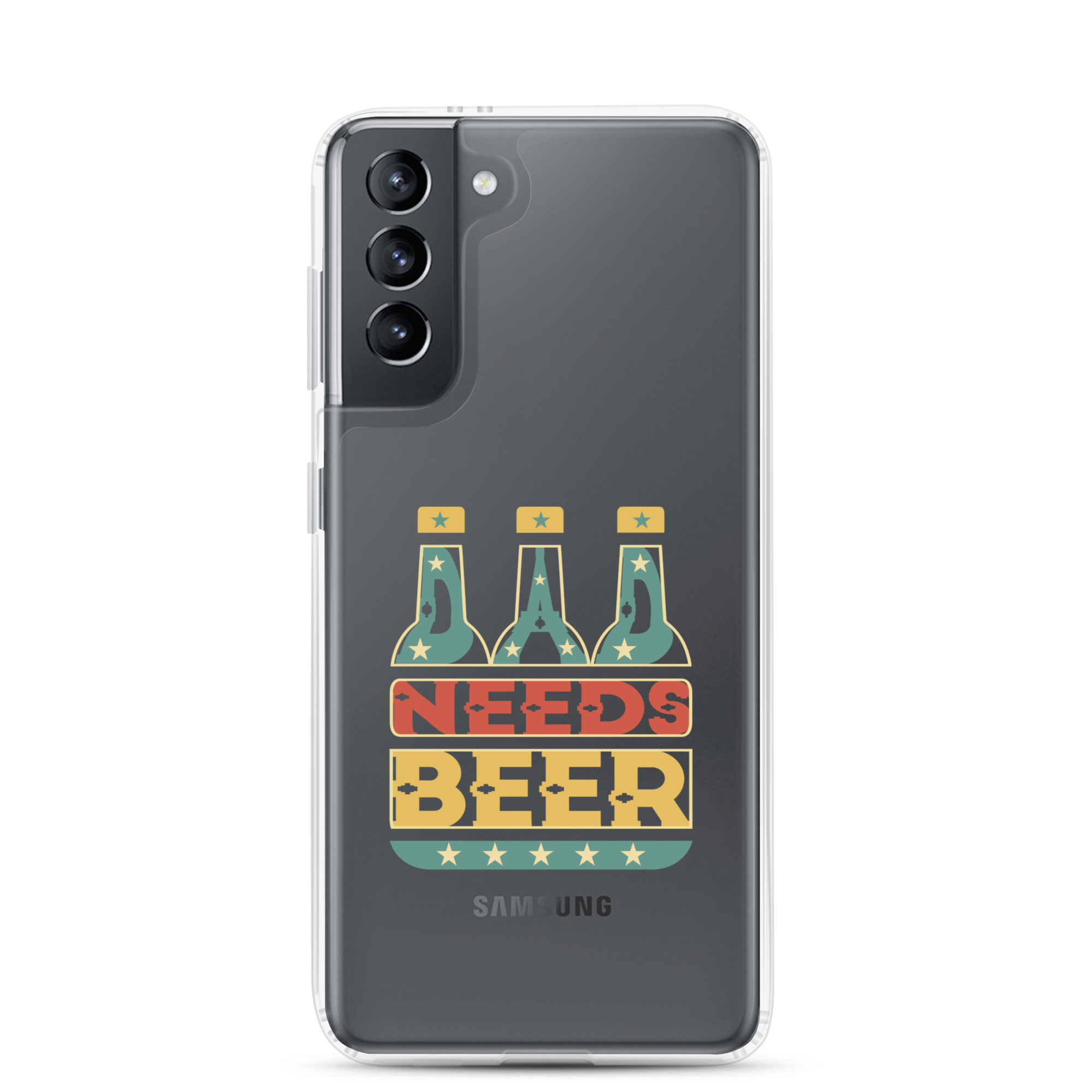 Dad Needs Beer Clear Case for Samsung®