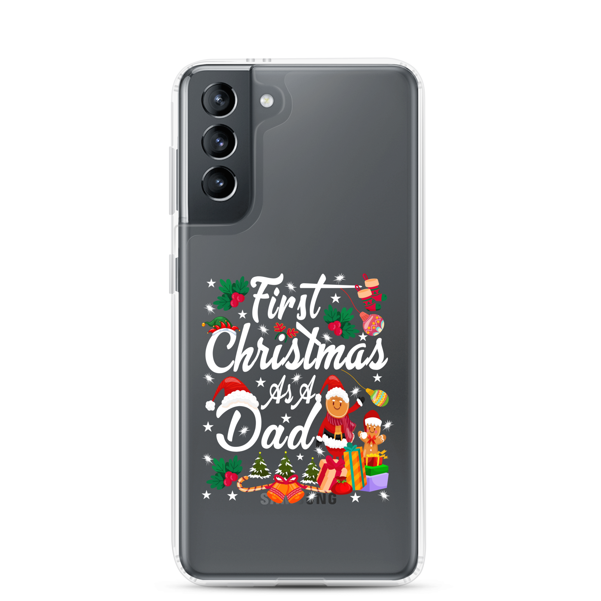 First Christmas As A Dad Clear Case for Samsung®