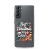 First Christmas As A Dad Clear Case for Samsung®