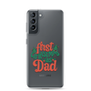 First Christmas As Dad Clear Case for Samsung®