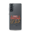 First Christmas As Dad Clear Case for Samsung®