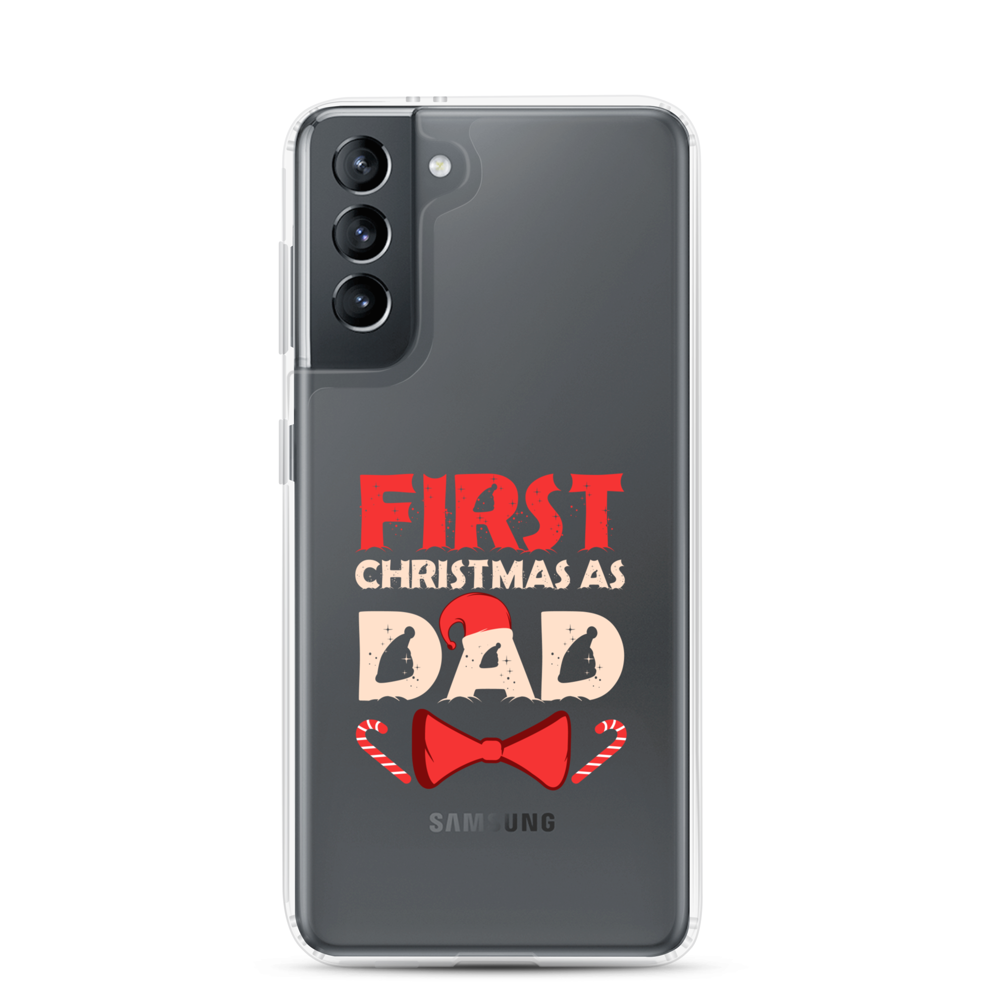 First Christmas As Dad Clear Case for Samsung®