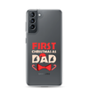 First Christmas As Dad Clear Case for Samsung®