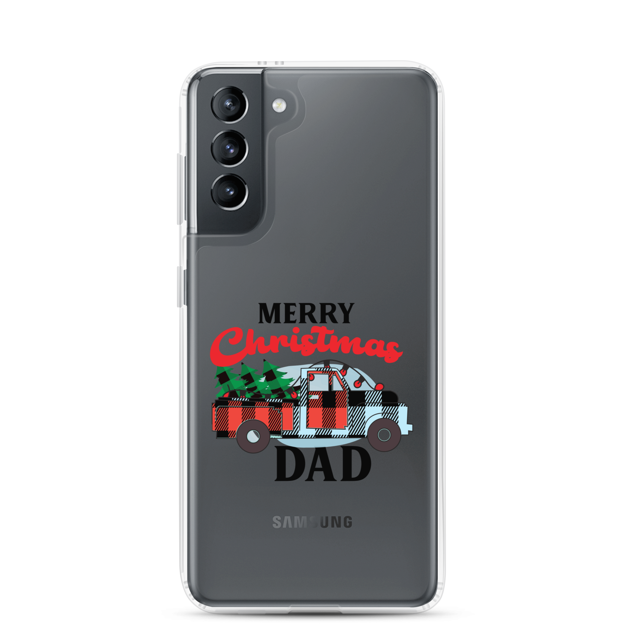 First Christmas As Dad Clear Case for Samsung®