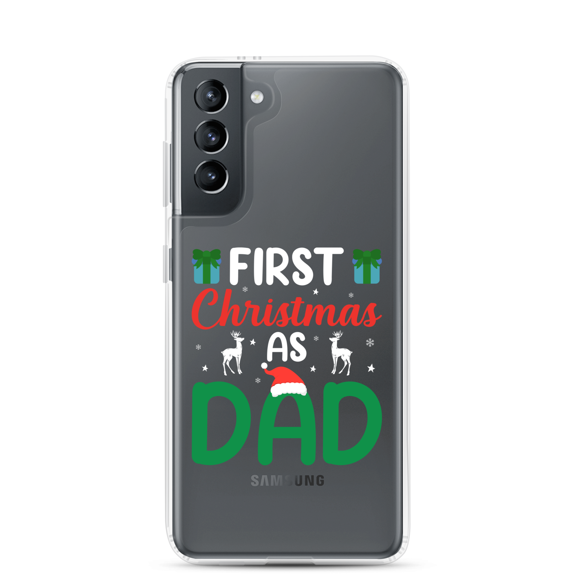 First Christmas As Dad Clear Case for Samsung®