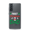 First Christmas As Dad Clear Case for Samsung®