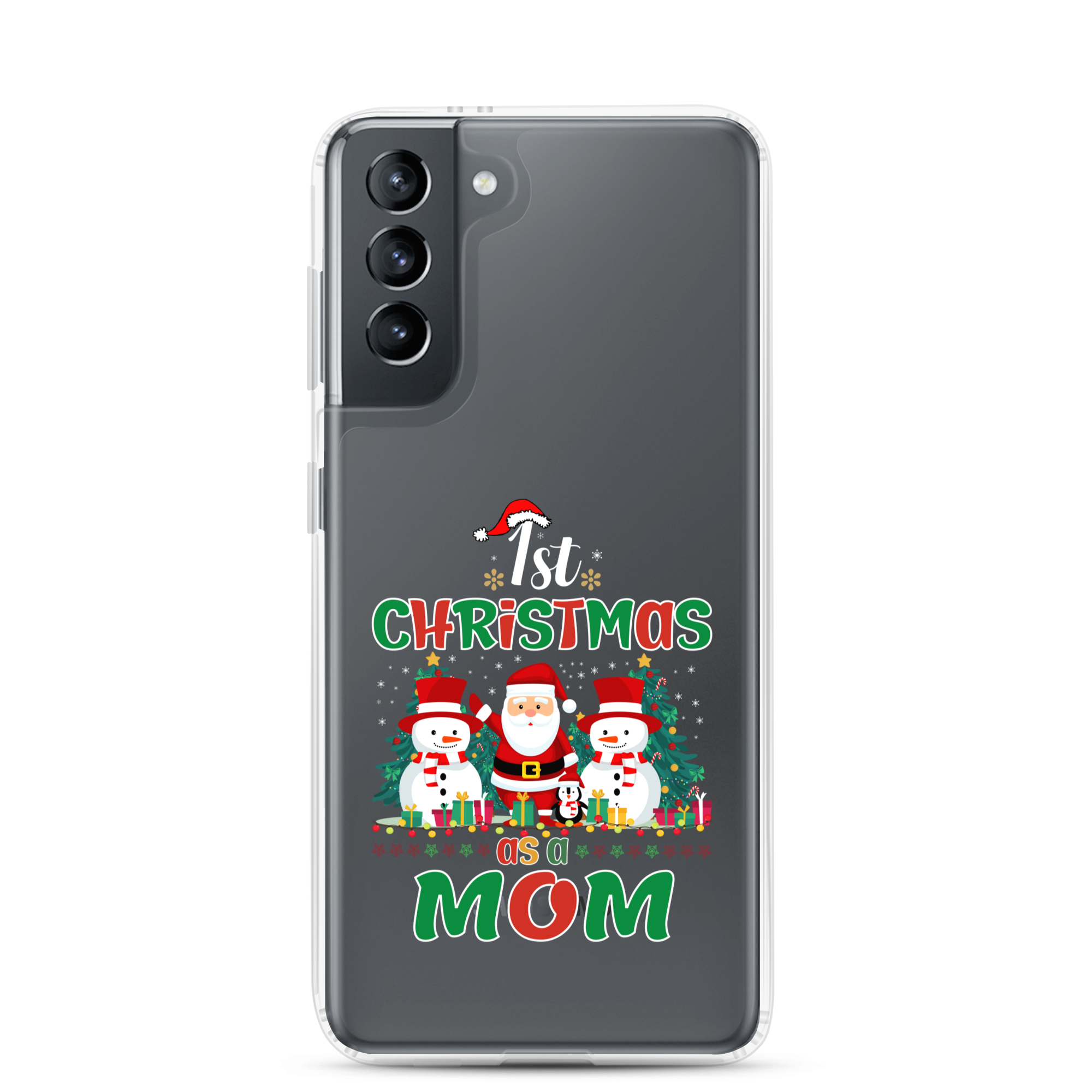 1st Christmas As A Mom Clear Case for Samsung®