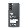 Eat, Sleep, Embarrass My Kids, Repeat Clear Case for Samsung®