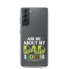 Ask Me About My Dad Jokes Clear Case for Samsung®