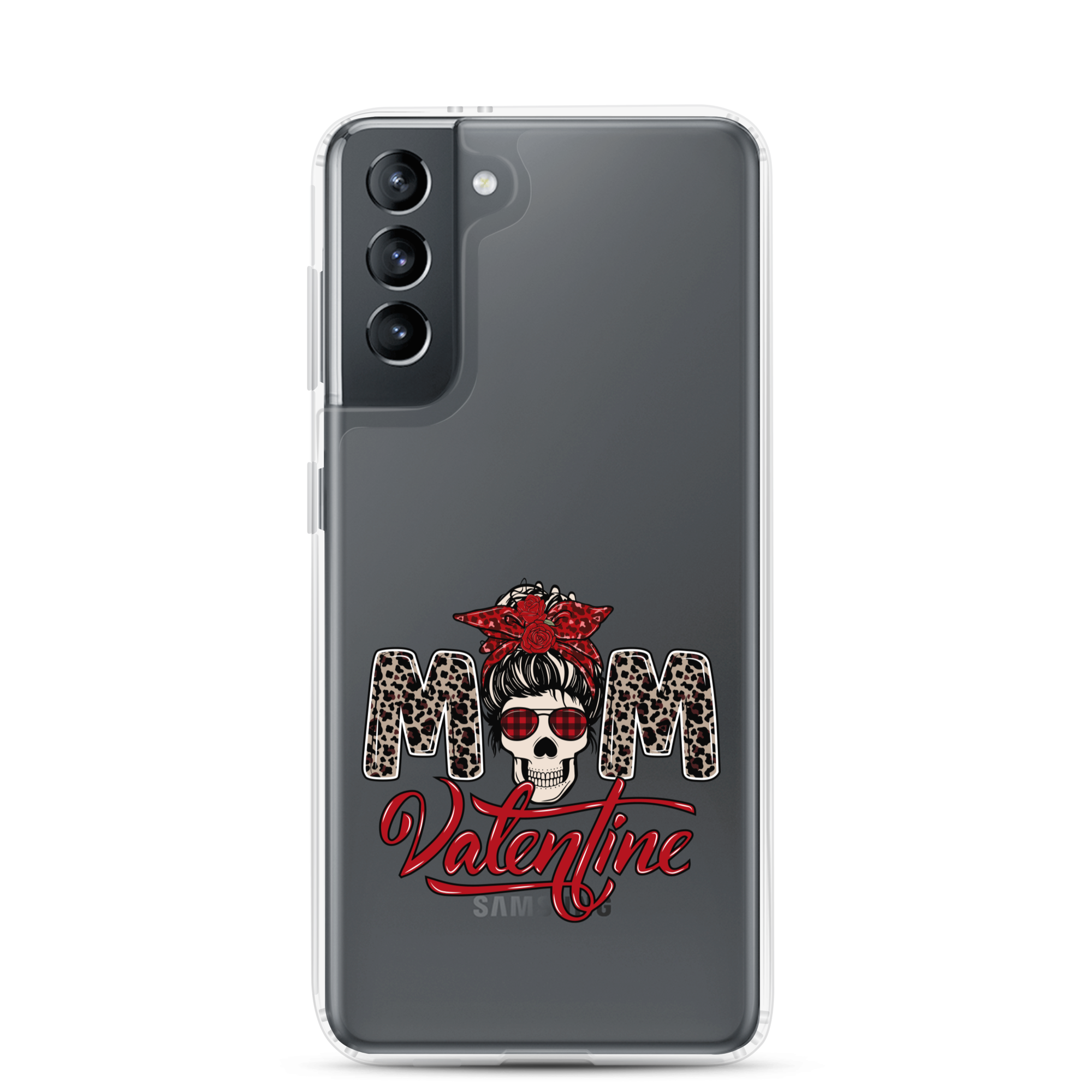 Skull Mom Valentine Clear Case for Samsung®