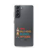 Papa, Bald Head, Bearded, Tattooed Clear Case for Samsung®